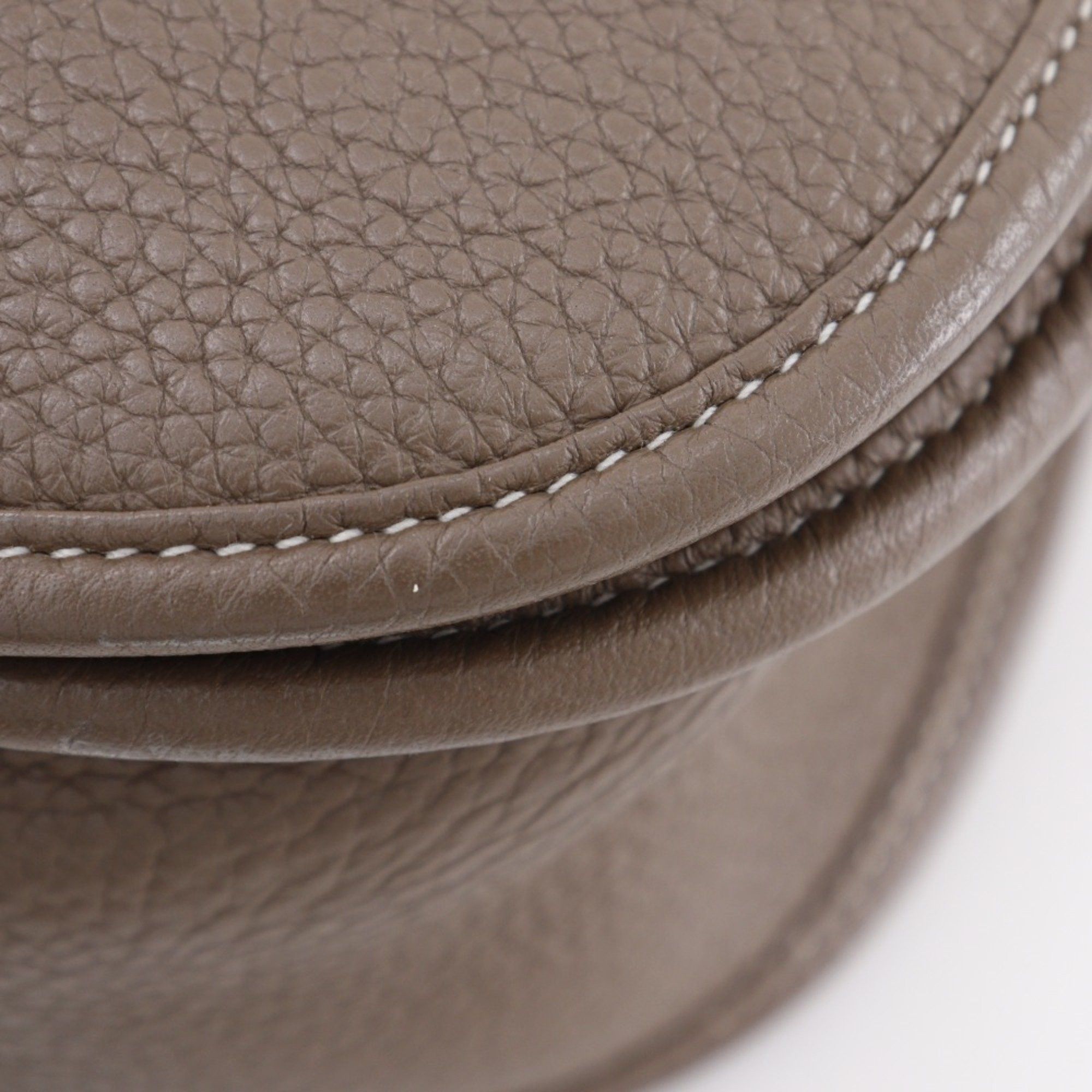 Hermes Hermes Hermès Evelyne 3GM Shoulder Bag, Taurillon Clemence Etoupe, 2012, Snap Button, 3GM, Women's Size ONE SIZE - 7 Thumbnail