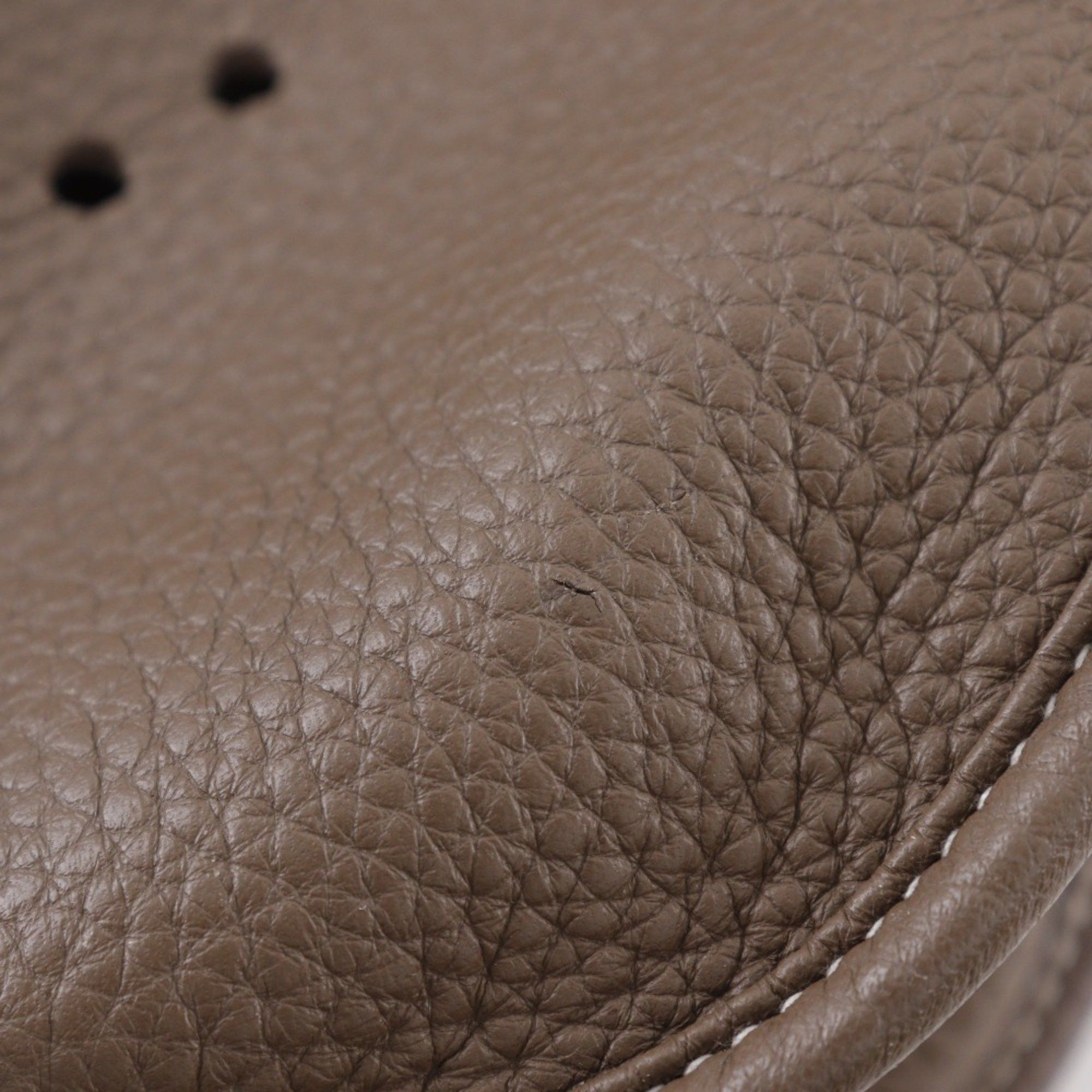 Hermes Hermes Hermès Evelyne 3GM Shoulder Bag, Taurillon Clemence Etoupe, 2012, Snap Button, 3GM, Women's Size ONE SIZE - 11 Thumbnail