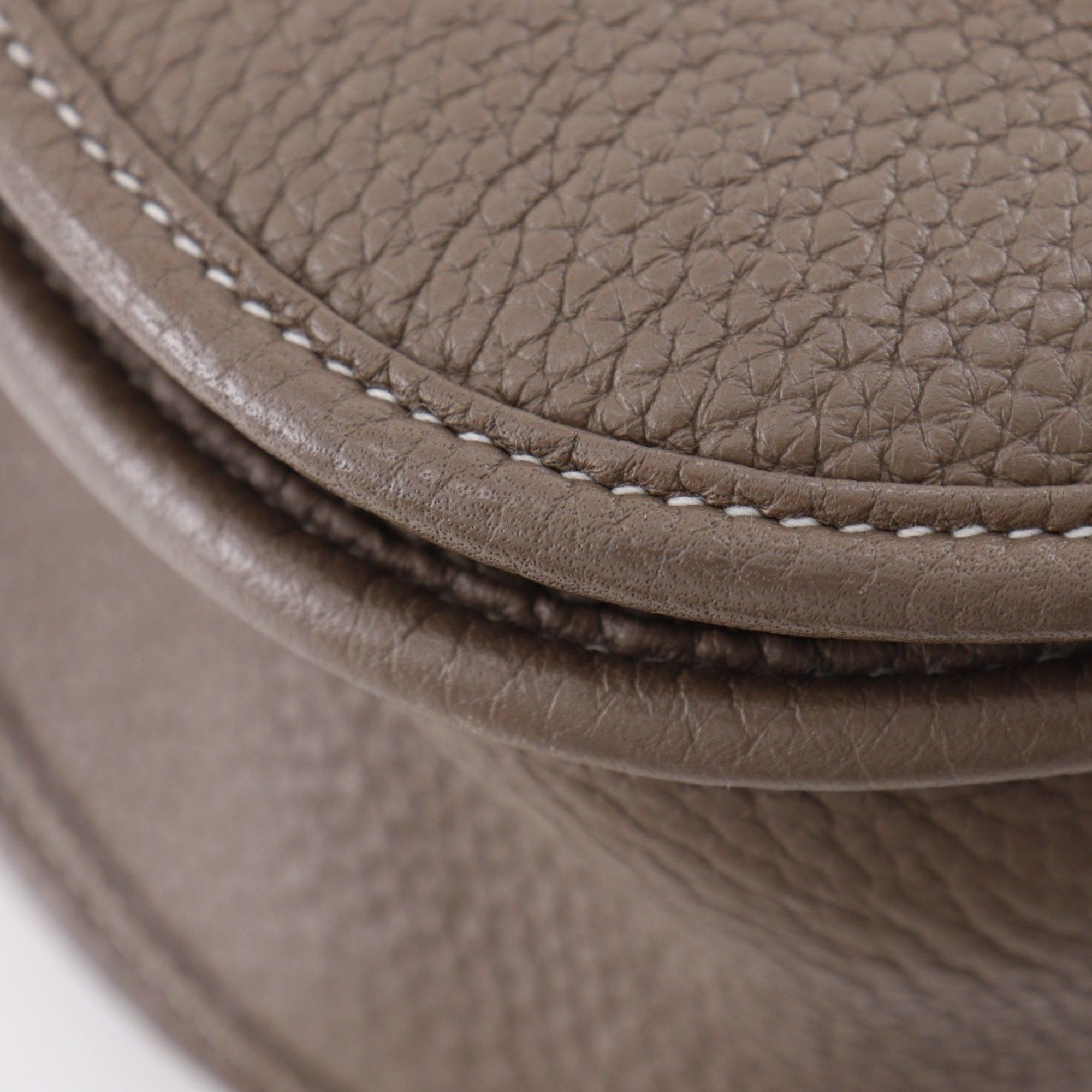 Hermes Hermes Hermès Evelyne 3GM Shoulder Bag, Taurillon Clemence Etoupe, 2012, Snap Button, 3GM, Women's Size ONE SIZE - 6 Thumbnail