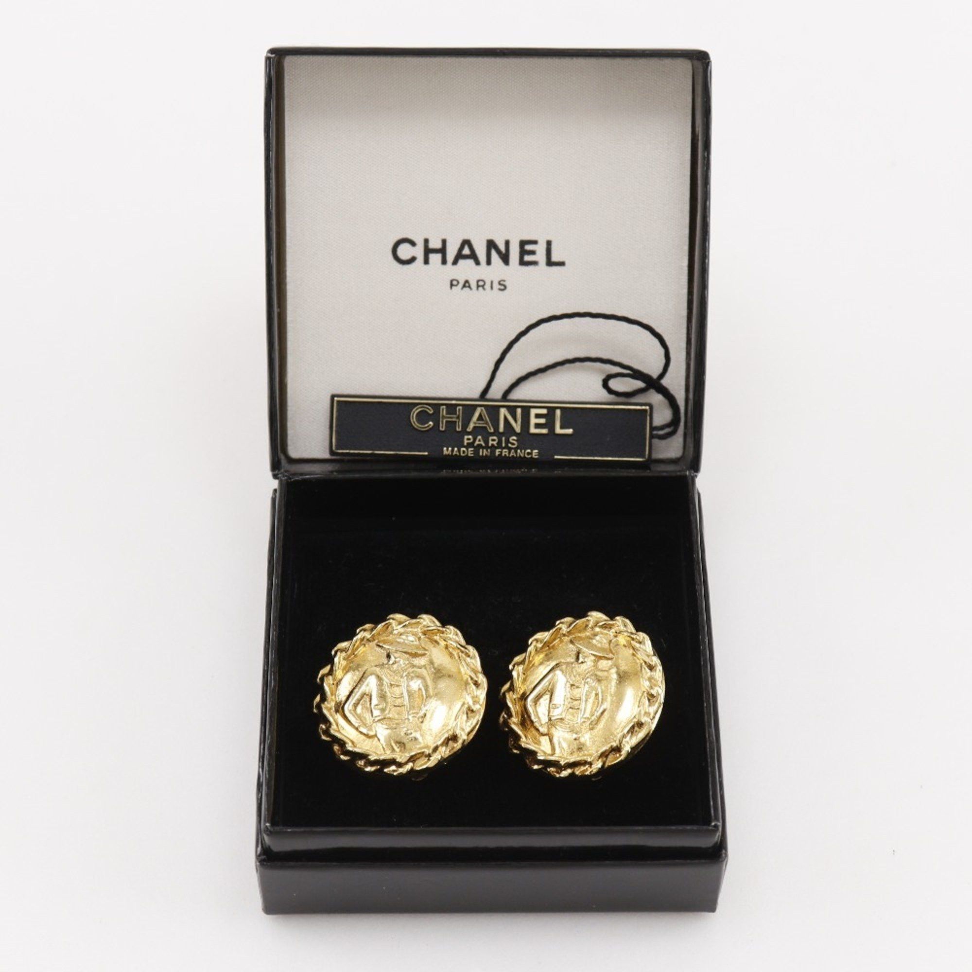 Chanel CHANEL Coco Mademoiselle Earrings, Gold Plated, Approx. 21.2g, Women's Size ONE SIZE - 9 Thumbnail