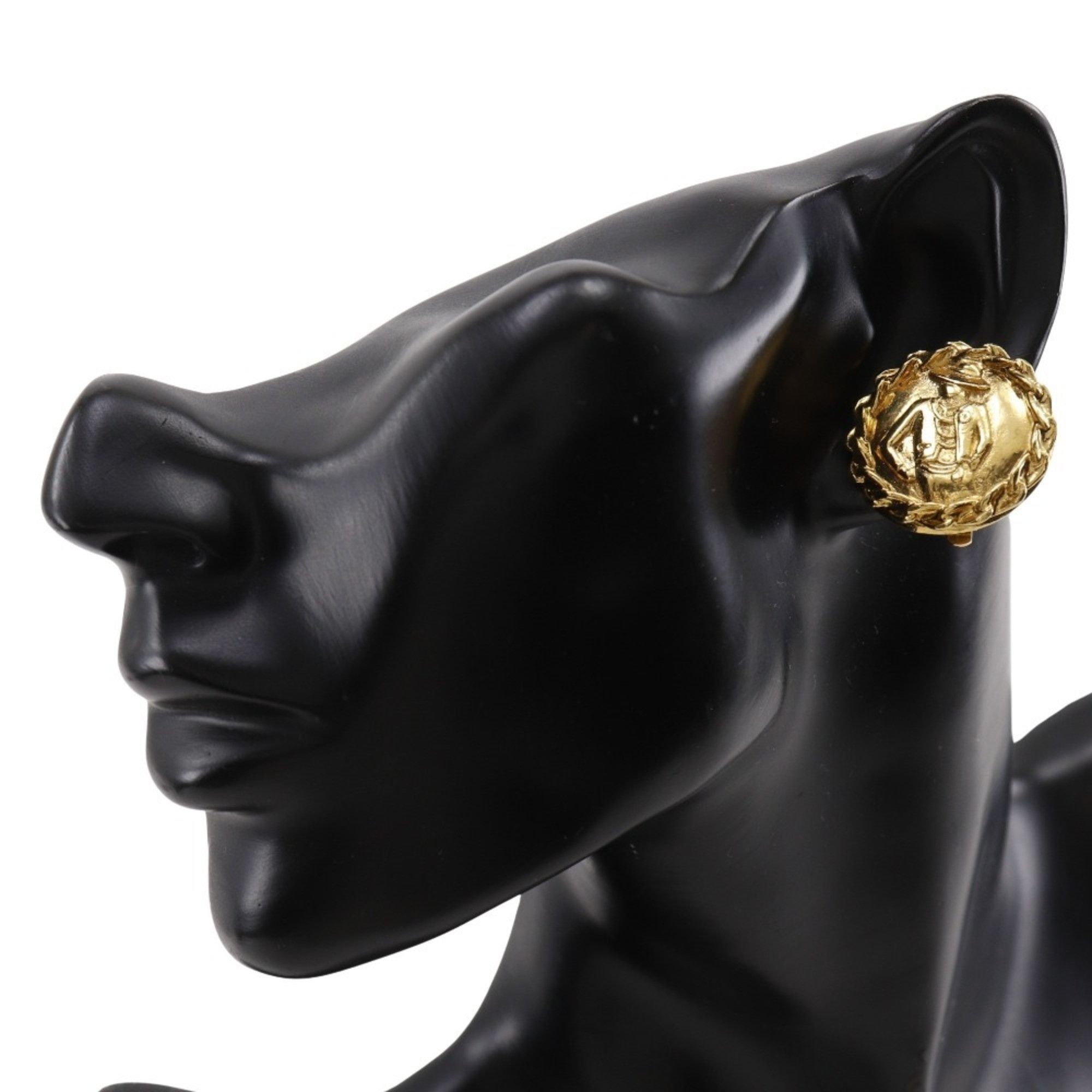 Chanel CHANEL Coco Mademoiselle Earrings, Gold Plated, Approx. 21.2g, Women's Size ONE SIZE - 2 Thumbnail