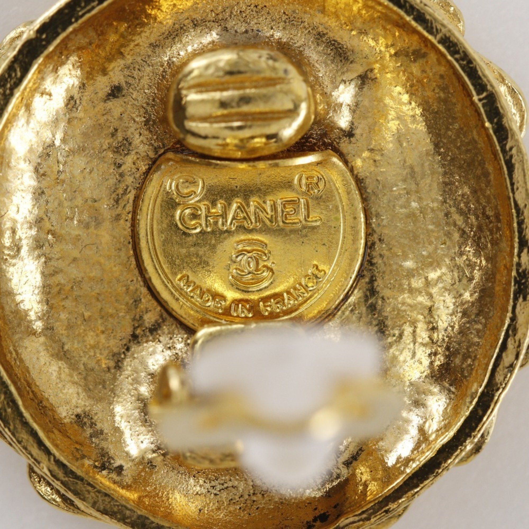 Chanel CHANEL Coco Mademoiselle Earrings, Gold Plated, Approx. 21.2g, Women's Size ONE SIZE - 8 Thumbnail