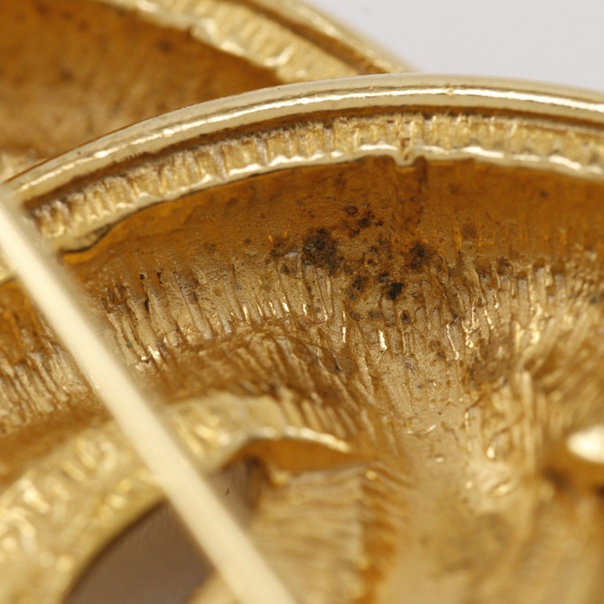 Chanel CHANEL Coco Mark Brooch, Matelasse, Gold Plated, Approx. 17.7g, Women's Size ONE SIZE - 8 Thumbnail
