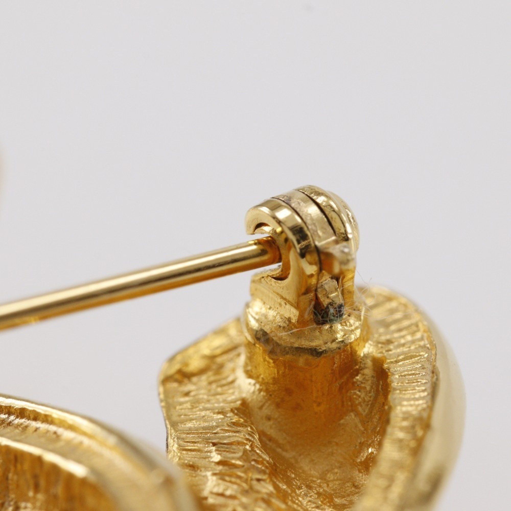 Chanel CHANEL Coco Mark Brooch, Matelasse, Gold Plated, Approx. 17.7g, Women's Size ONE SIZE - 9 Thumbnail
