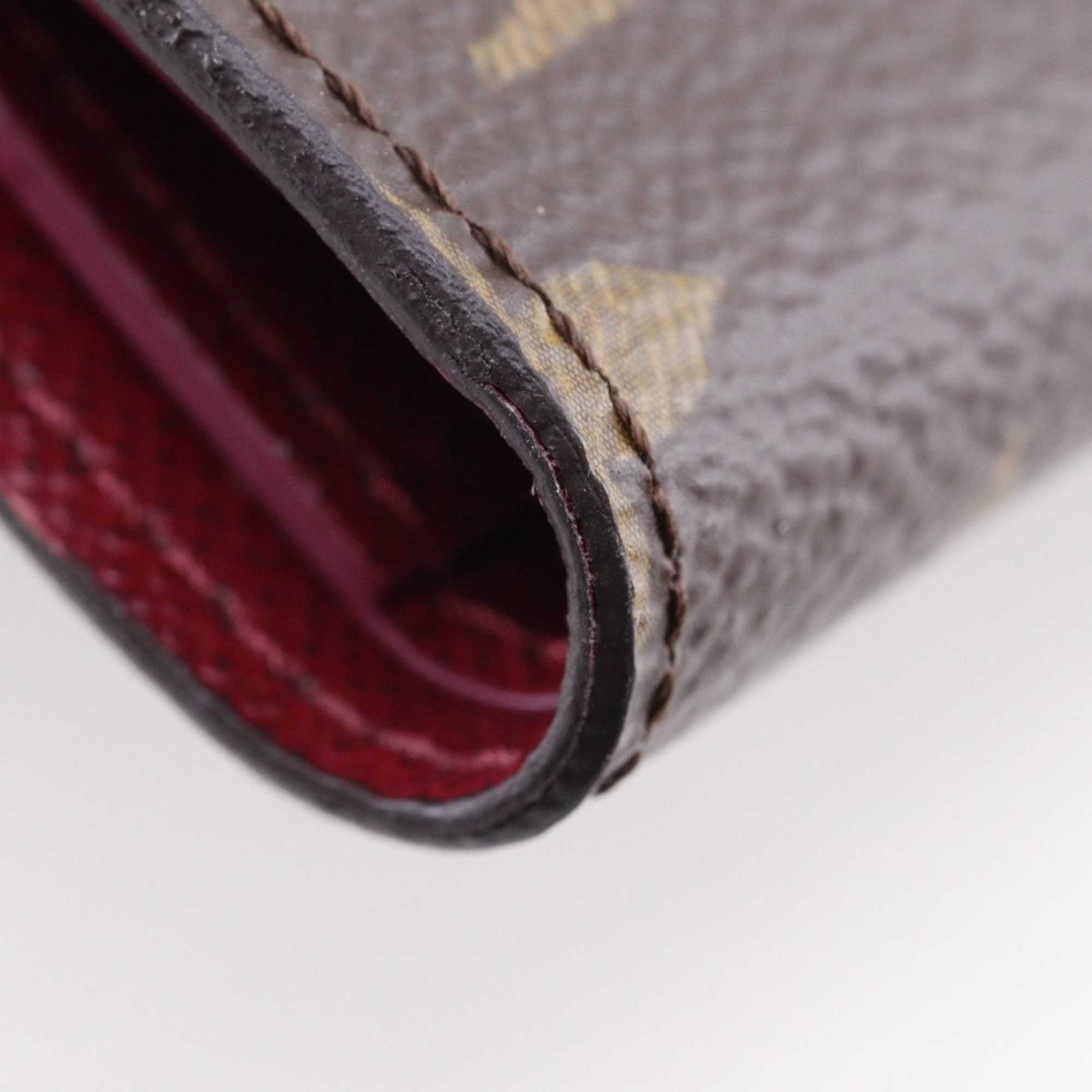 Louis Vuitton Louis Vuitton Portefeuille Victorine Tri-fold Wallet, Fuchsia Monogram, M41938, Monogram Canvas, and Wine Red Size ONE SIZE - 11 Thumbnail
