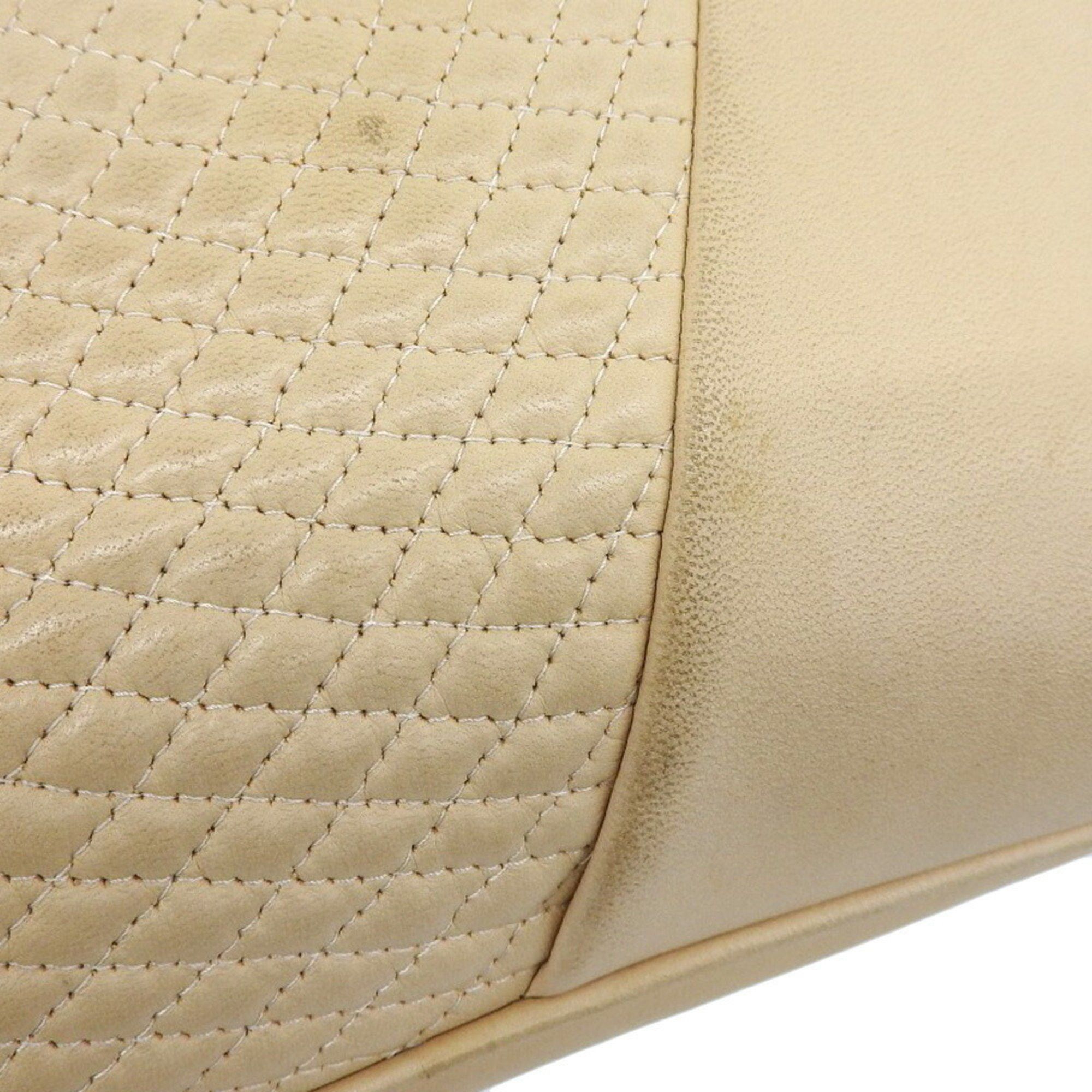 Bally BALLY shoulder bag in beige quilted leather Size ONE SIZE - 5 Thumbnail