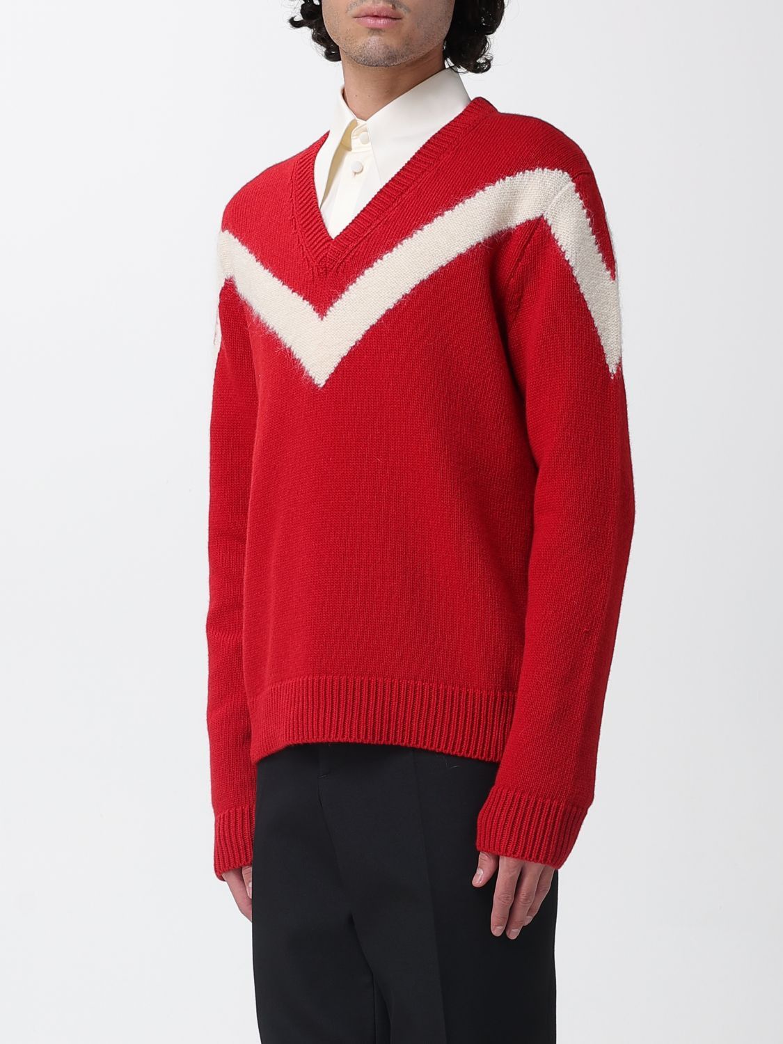 Valentino Valentino Sweater Men Ivory Size US M / EU 48-50 / 2 - 4 Thumbnail