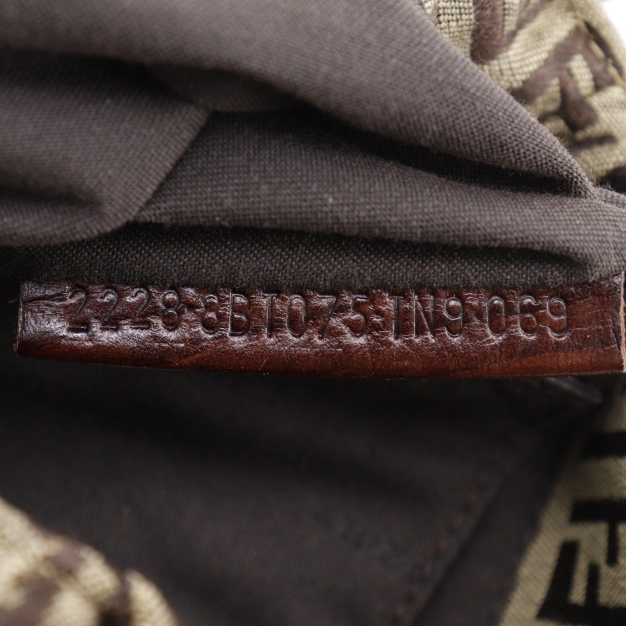 Fendi FENDI Zucchino Shoulder Bag in Brown Nylon Canvas for Women Size ONE SIZE - 19 Thumbnail