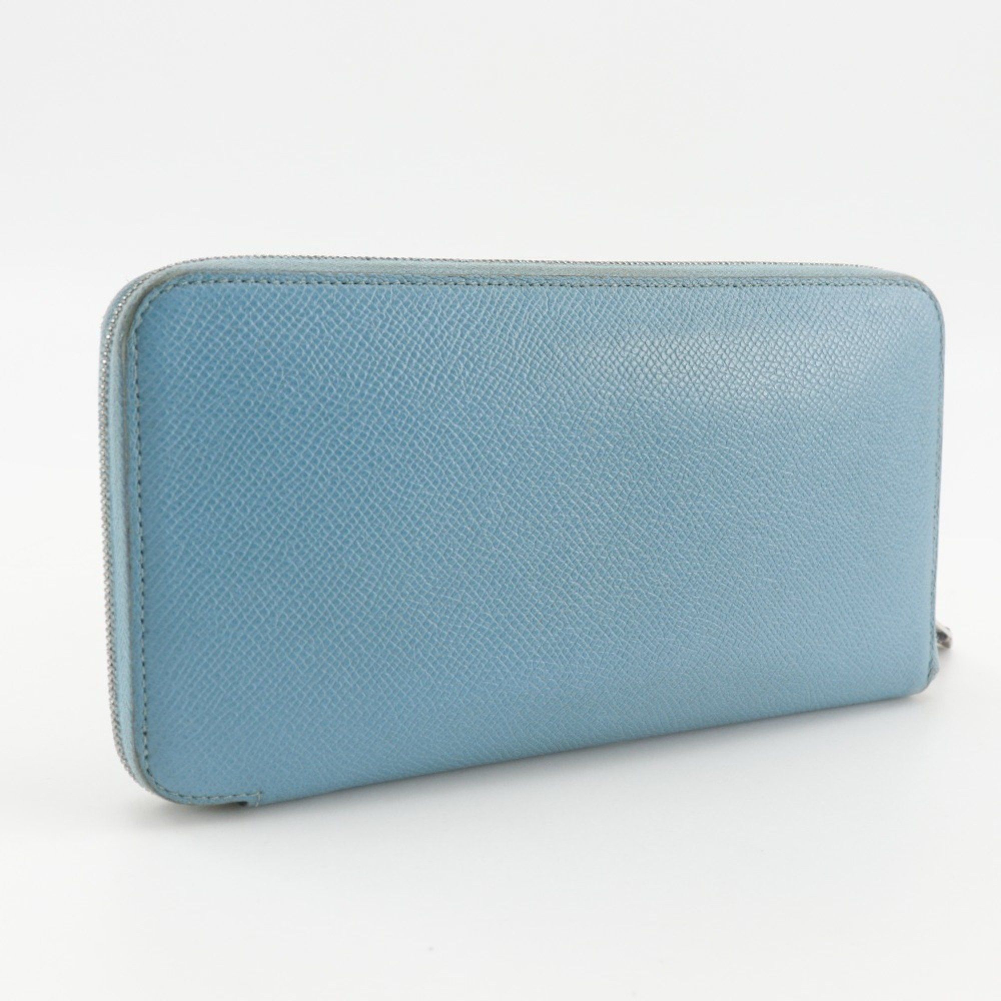 Hermes Hermes Hermès Azap Silk in Long Wallet, Epsom Leather, Blue du Nord, 2022, Women's, U Size ONE SIZE - 3 Thumbnail