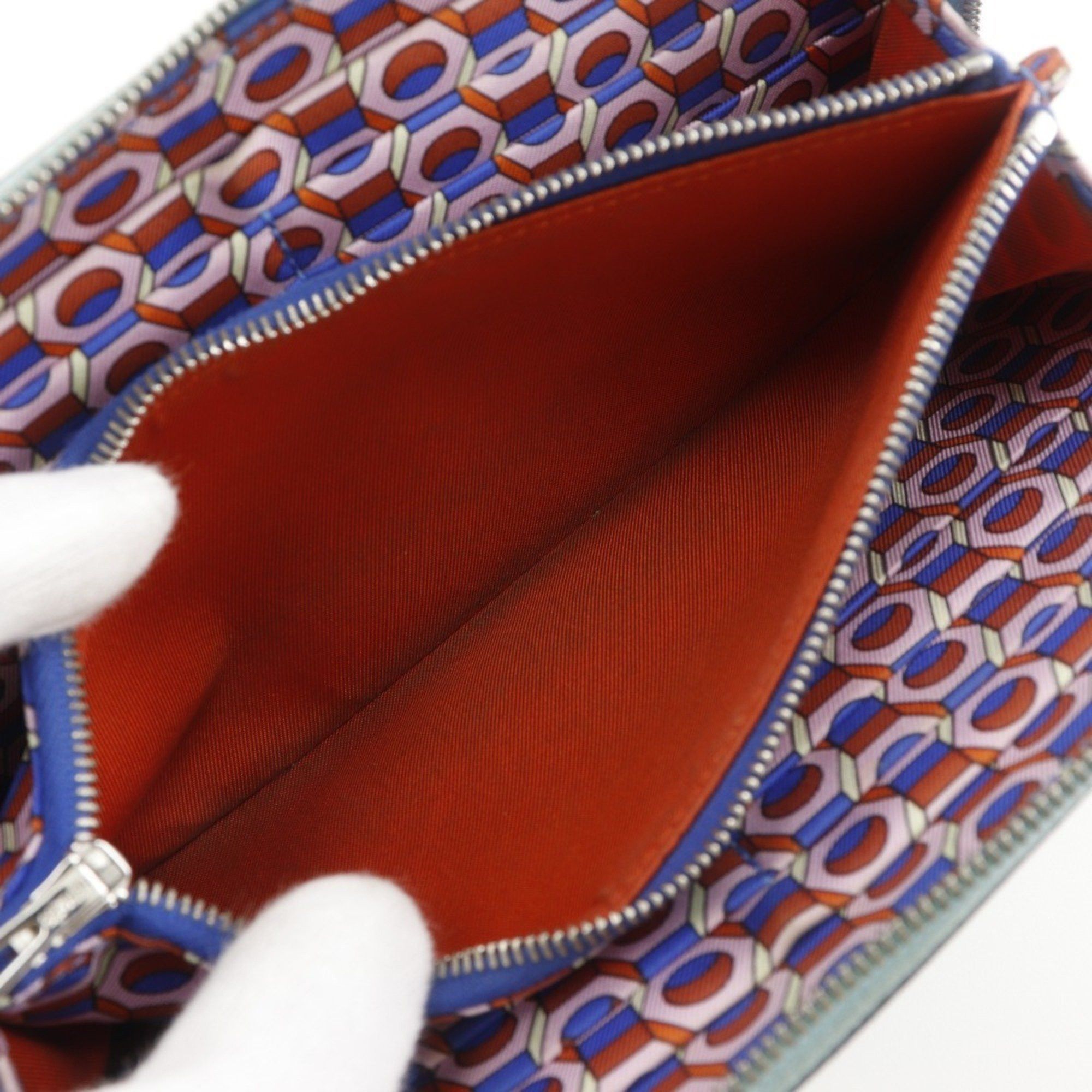Hermes Hermes Hermès Azap Silk in Long Wallet, Epsom Leather, Blue du Nord, 2022, Women's, U Size ONE SIZE - 7 Thumbnail