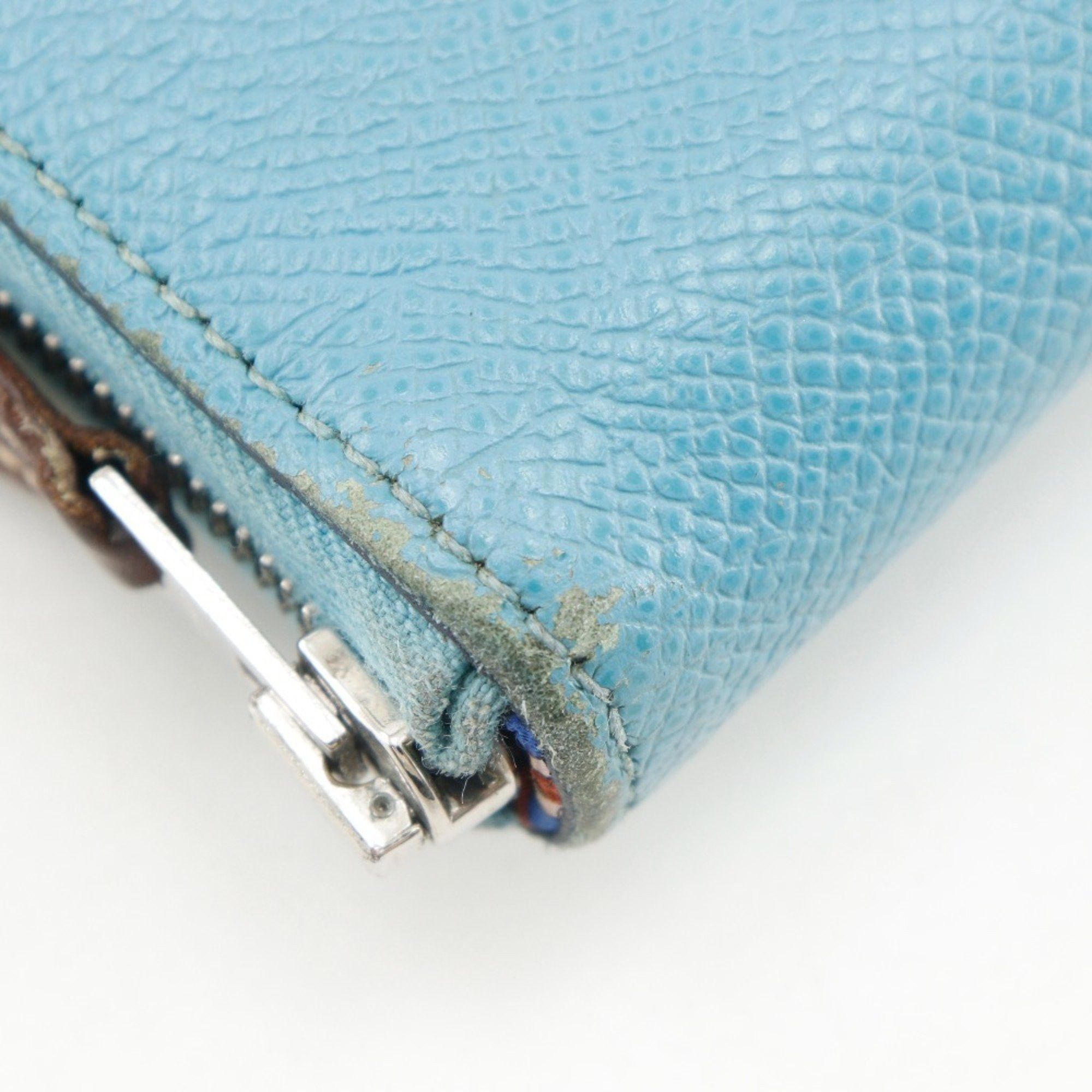 Hermes Hermes Hermès Azap Silk in Long Wallet, Epsom Leather, Blue du Nord, 2022, Women's, U Size ONE SIZE - 11 Thumbnail