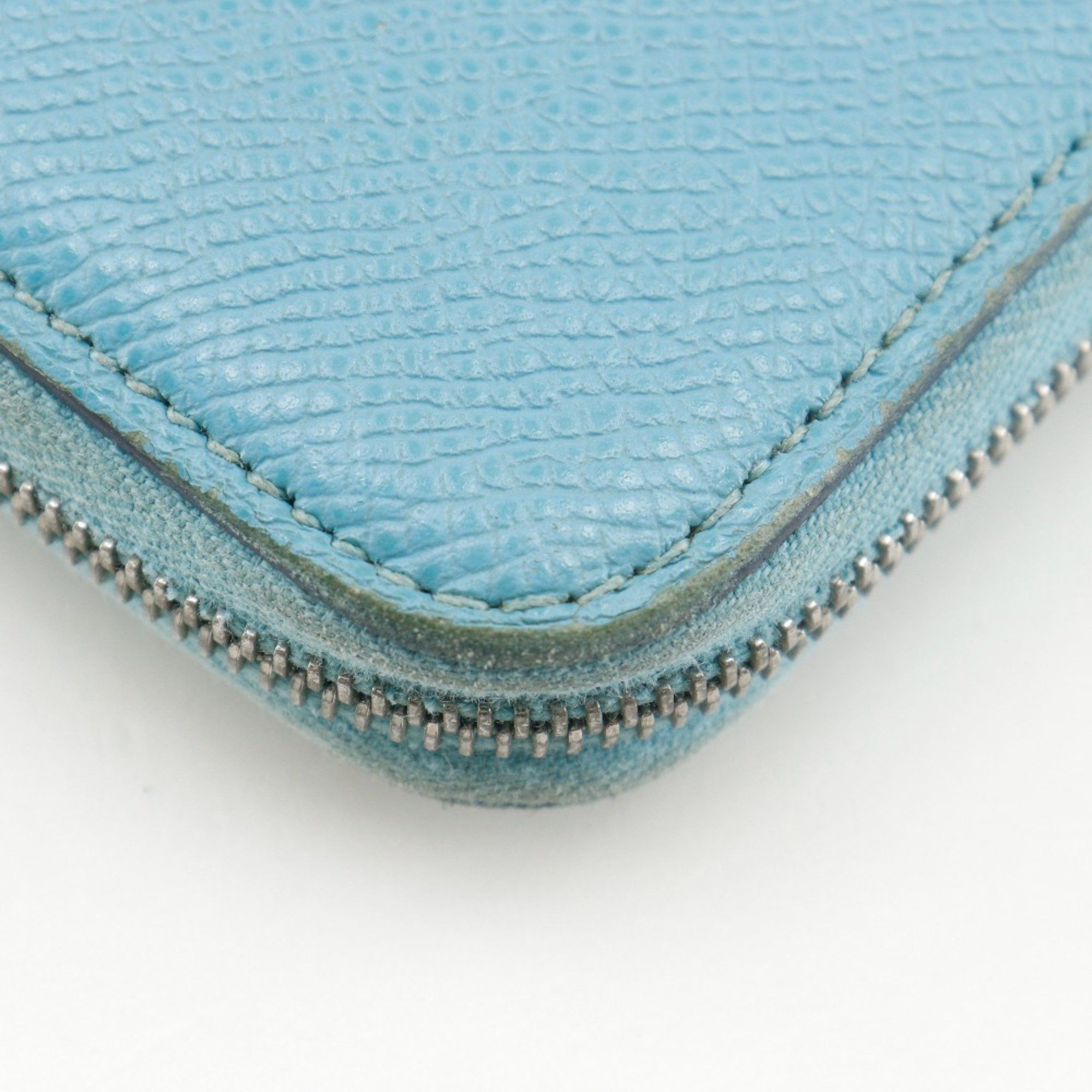 Hermes Hermes Hermès Azap Silk in Long Wallet, Epsom Leather, Blue du Nord, 2022, Women's, U Size ONE SIZE - 14 Thumbnail