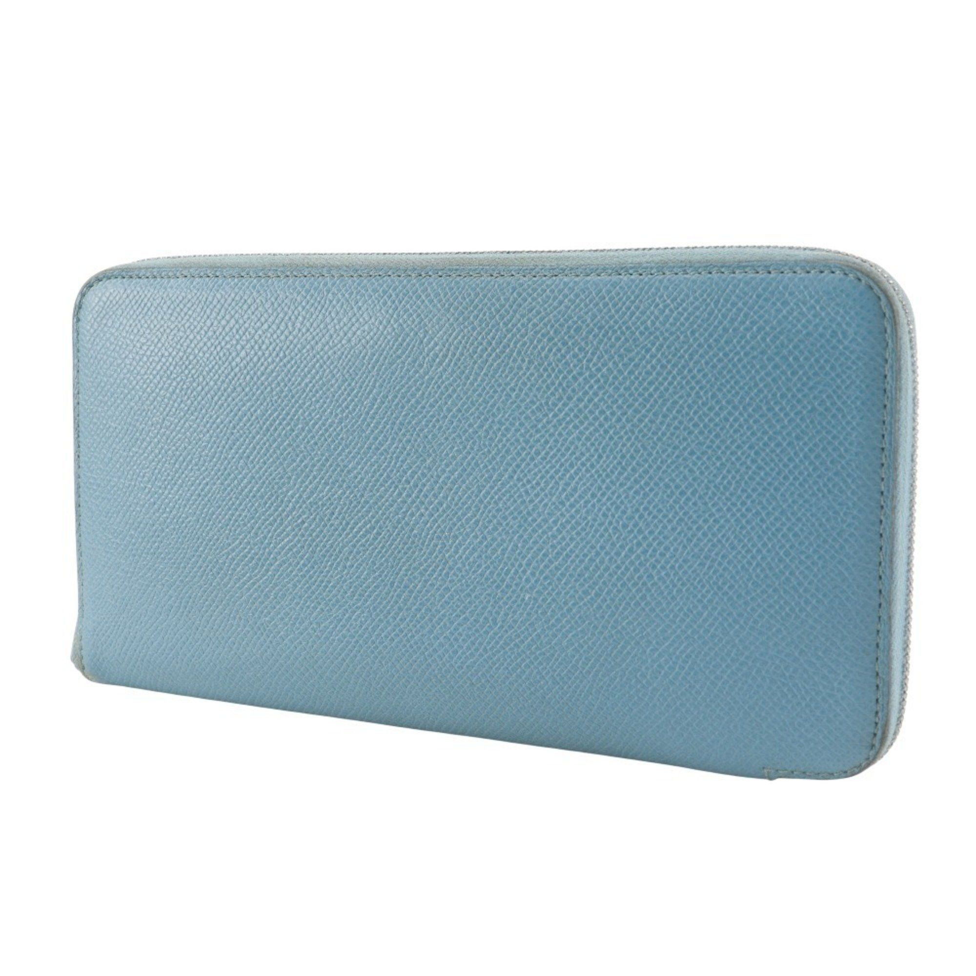 Hermes Hermes Hermès Azap Silk in Long Wallet, Epsom Leather, Blue du Nord, 2022, Women's, U Size ONE SIZE - 2 Thumbnail