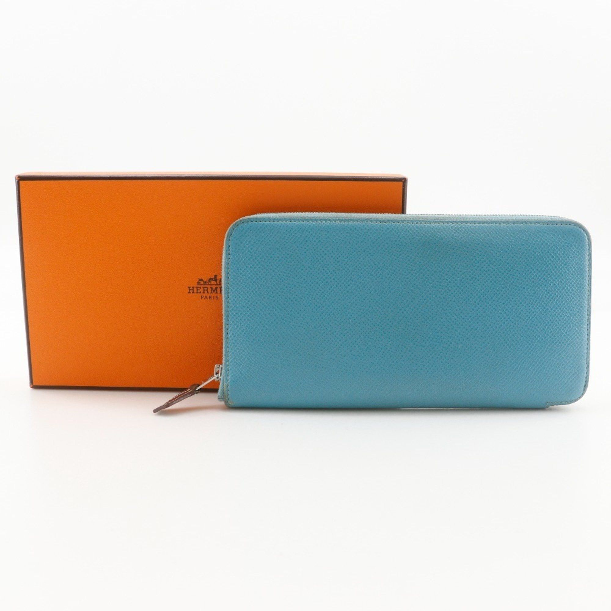 Hermes Hermes Hermès Azap Silk in Long Wallet, Epsom Leather, Blue du Nord, 2022, Women's, U Size ONE SIZE - 16 Thumbnail