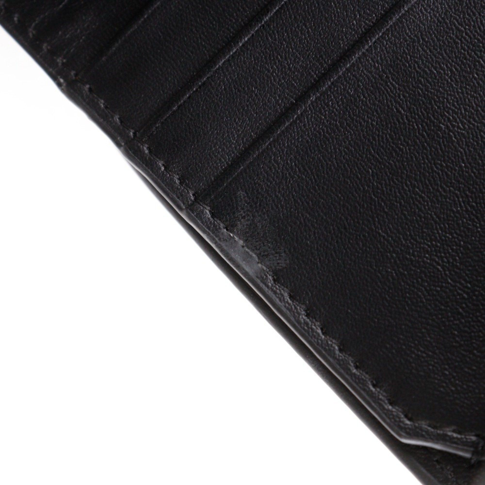 Dior Christian Dior Dior Compact Wallet, Tri-fold Calfskin, Black, Snap Button, Women's Size ONE SIZE - 11 Thumbnail