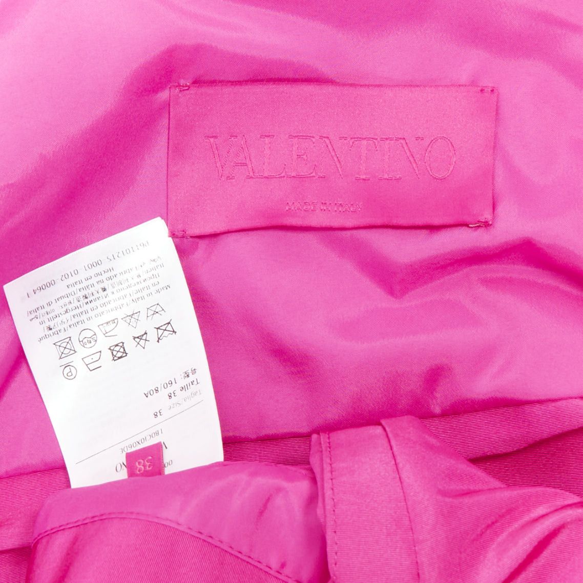 Valentino VALENTINO Pier Paolo Piccioili 2022 silk moire PP Pink 100% silk mini shirt dress IT38 XS Size XS / US 0-2 / IT 36-38 - 9 Thumbnail