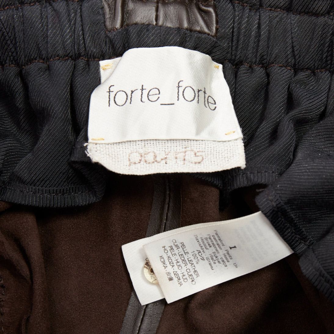 Other FORTE FORTE Parrrs chocolate brown leather paperbag waist shorts Sz.1 S Size 27" / US 4 / IT 40 - 8 Thumbnail