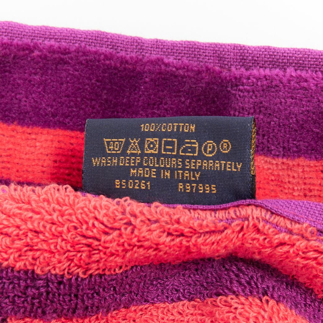 Louis Vuitton LOUIS VUITTON Vuittamins pink purple cotton LV monogram beach towel Size ONE SIZE - 9 Thumbnail