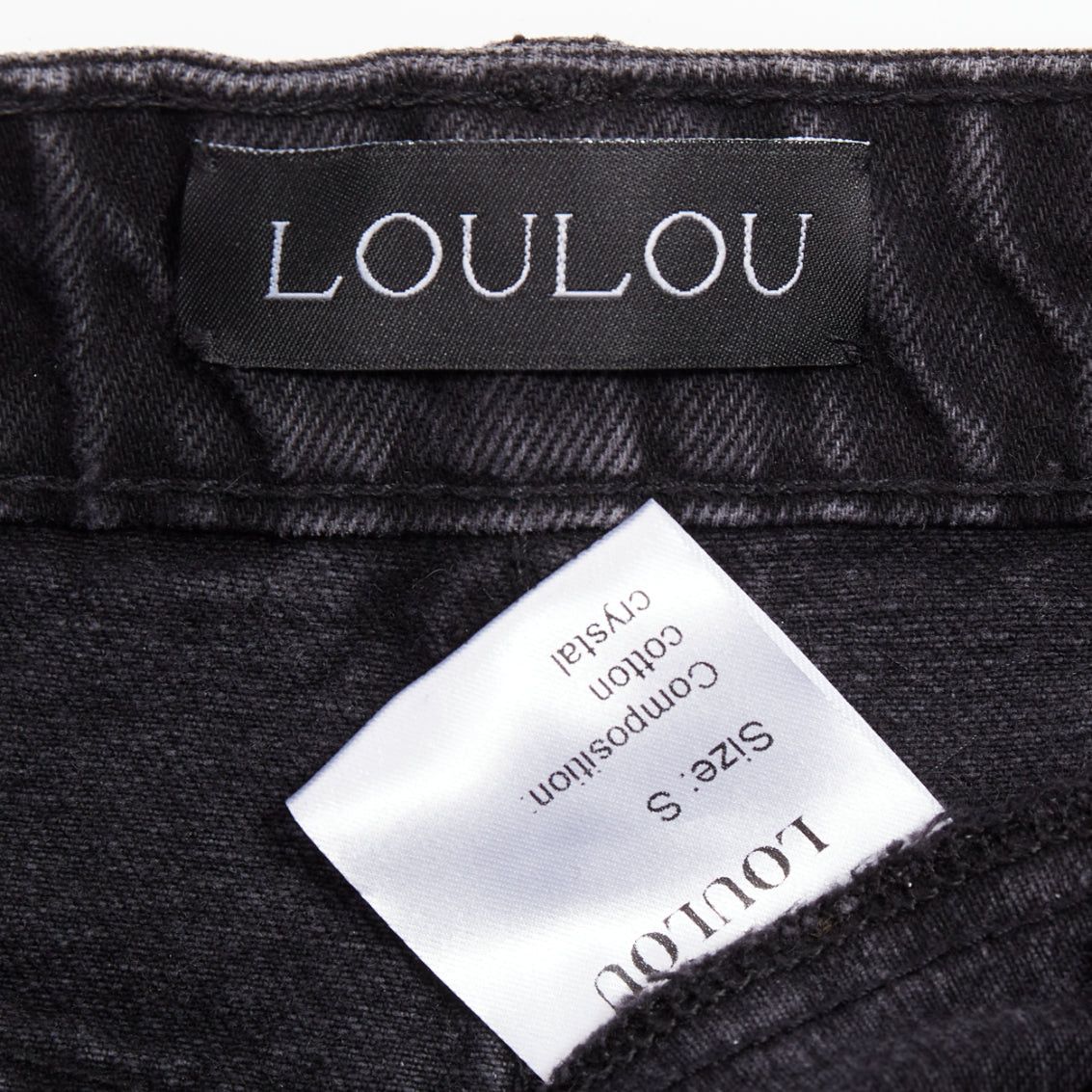 Other LOU LOU Studio washed grey denim pink silver crystal stars embellished shorts S Size 27" / US 4 / IT 40 - 8 Thumbnail