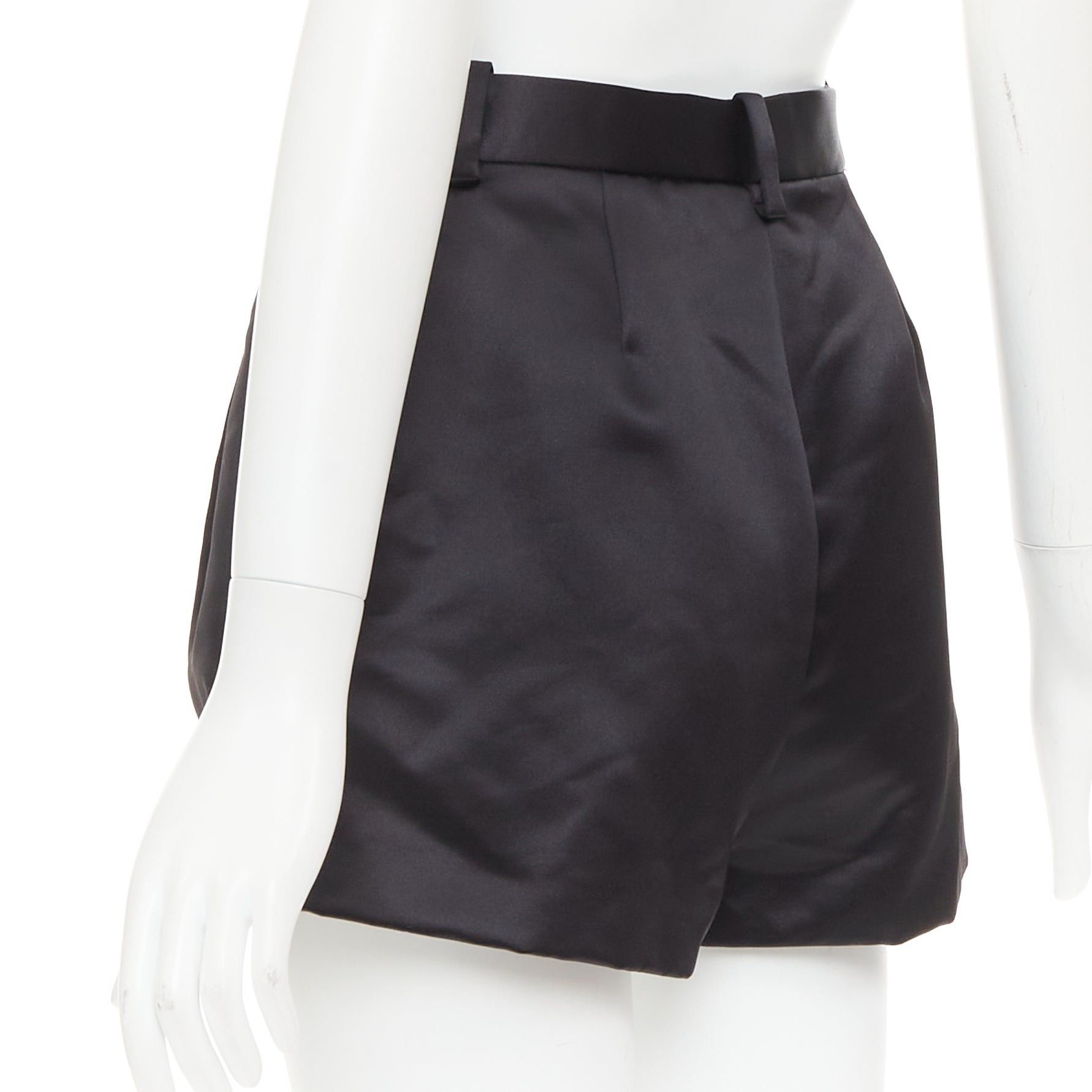 Versace VERSACE black gold Greca embroidered crystal trim mini short shorts IT40 S Size 27" / US 4 / IT 40 - 6 Thumbnail