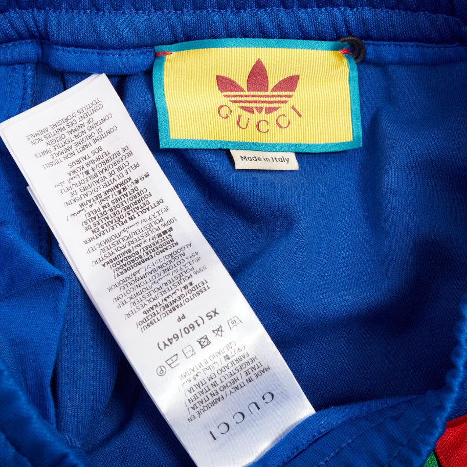 Gucci GUCCI ADIDAS 2022 blue white logo web 3 stripe trim track sweat pants XS Size 27" / US 4 / IT 40 - 8 Thumbnail
