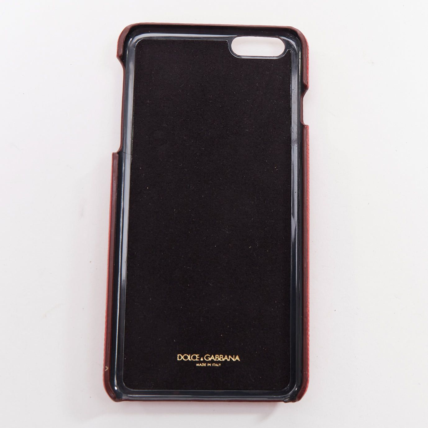 Dolce & Gabbana DOLCE GABBANA Iphone 6 red leather green yellow floral crystal cover case Size ONE SIZE - 2 Thumbnail