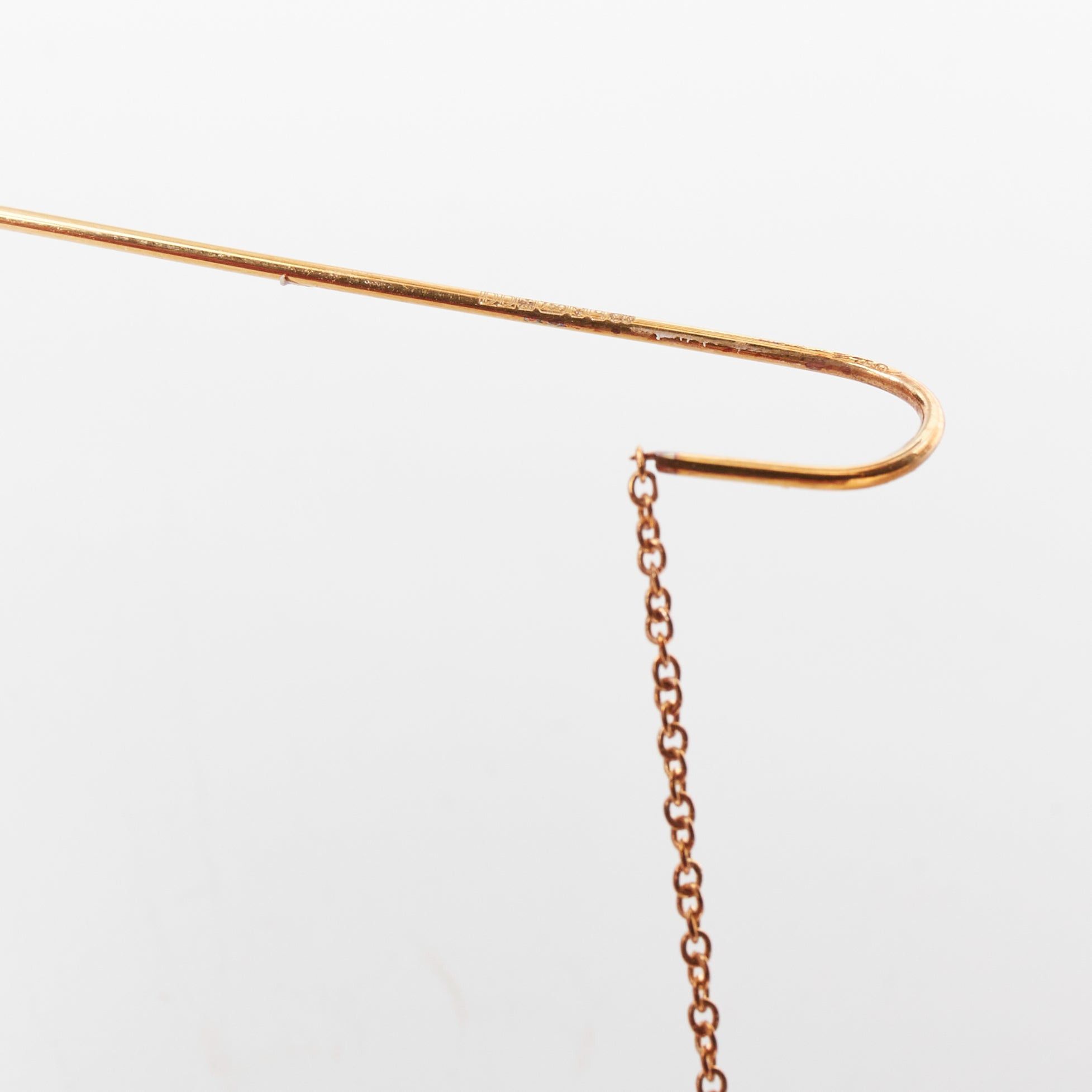 Other DELFINA DELETTREZ 18k yellow gold loop through pin drop cultured pearl chain earring Single Size ONE SIZE - 6 Thumbnail