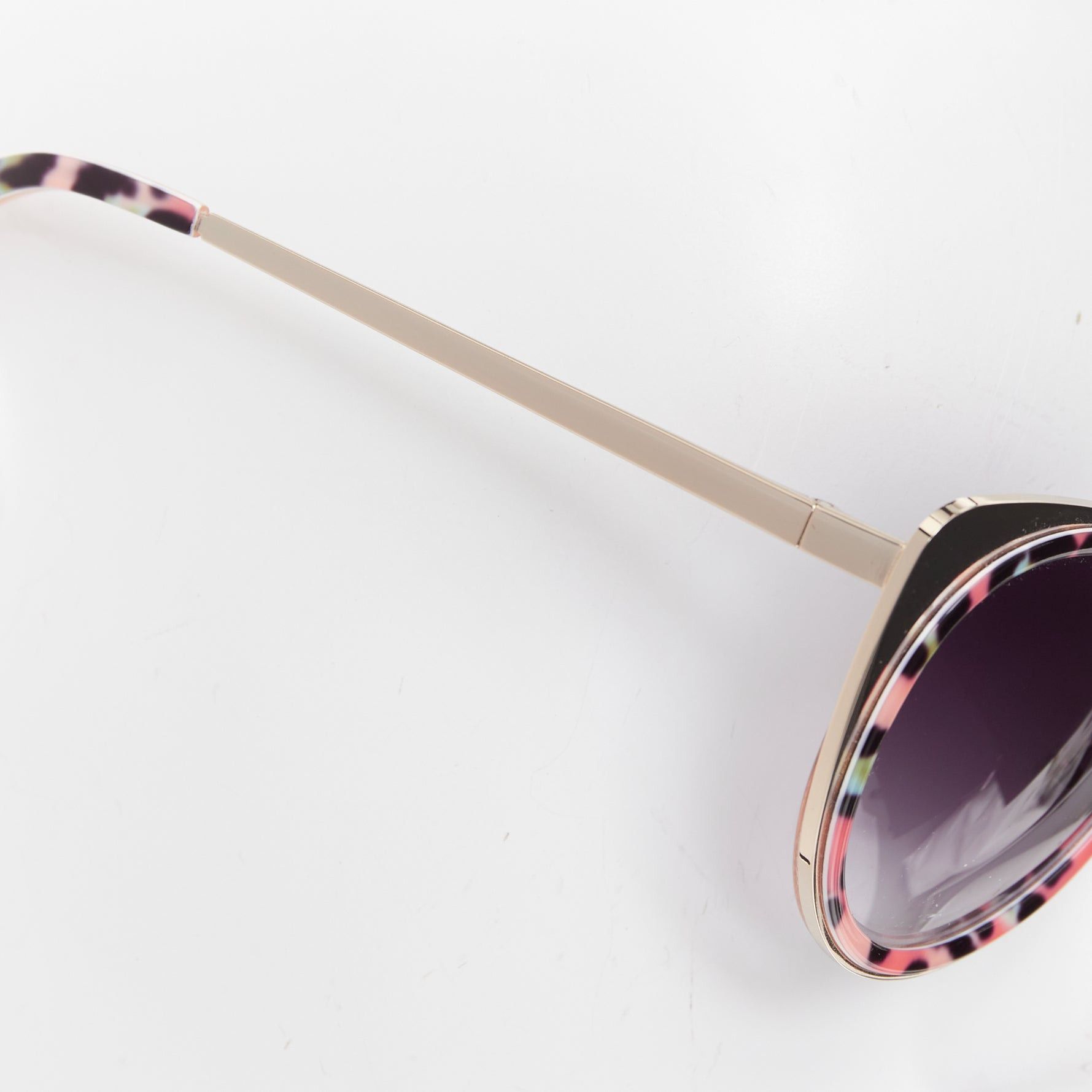 Matthew Williamson MATTHEW WILLIAMSON Linda Farrow MW987 pink green cat eye leopard sunglasses Size ONE SIZE - 2 Thumbnail