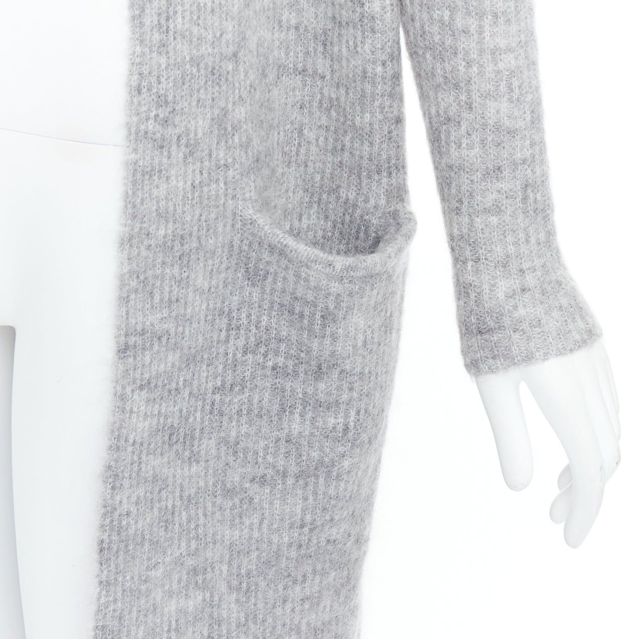 By Malene Birger BY MALENE BIRGER grey wool mohair blend long knit cardigan sweater XS Size S / US 4 / IT 40 - 2 Thumbnail