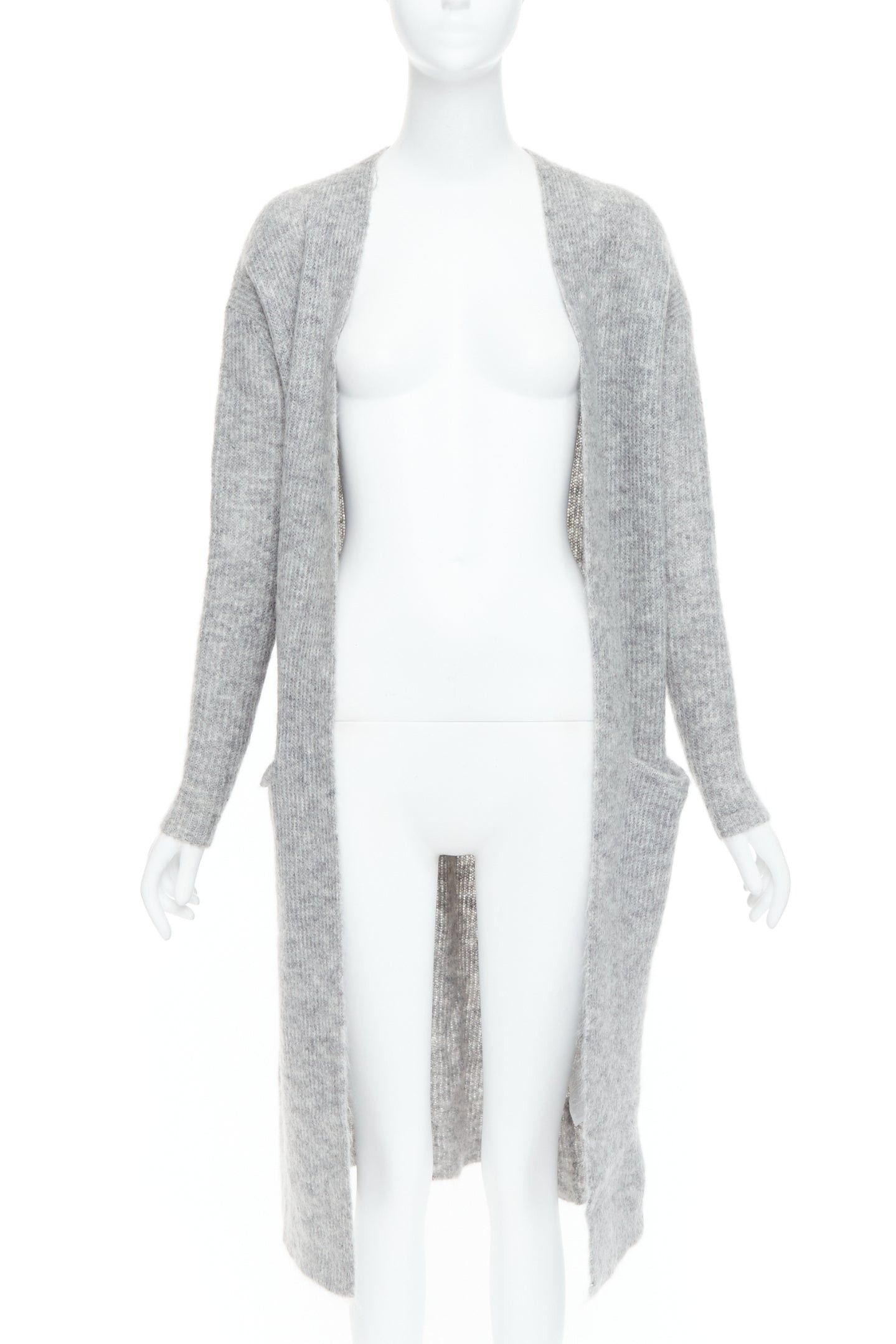 By Malene Birger BY MALENE BIRGER grey wool mohair blend long knit cardigan sweater XS Size S / US 4 / IT 40 - 3 Thumbnail