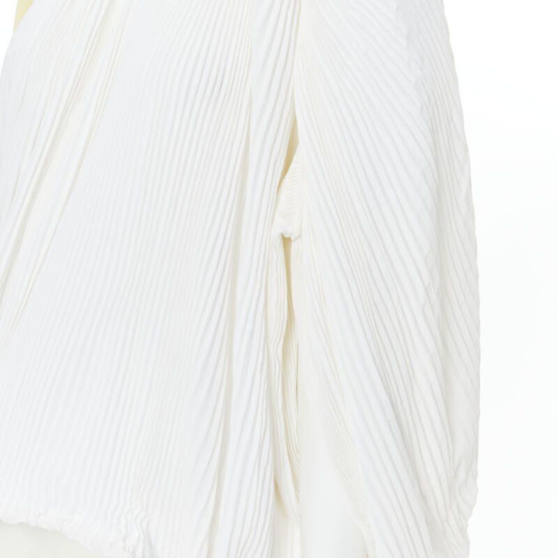 Marni MARNI yellow white knife pleat stringed cord open back voluminous top IT40 S Size S / US 4 / IT 40 - 8 Thumbnail