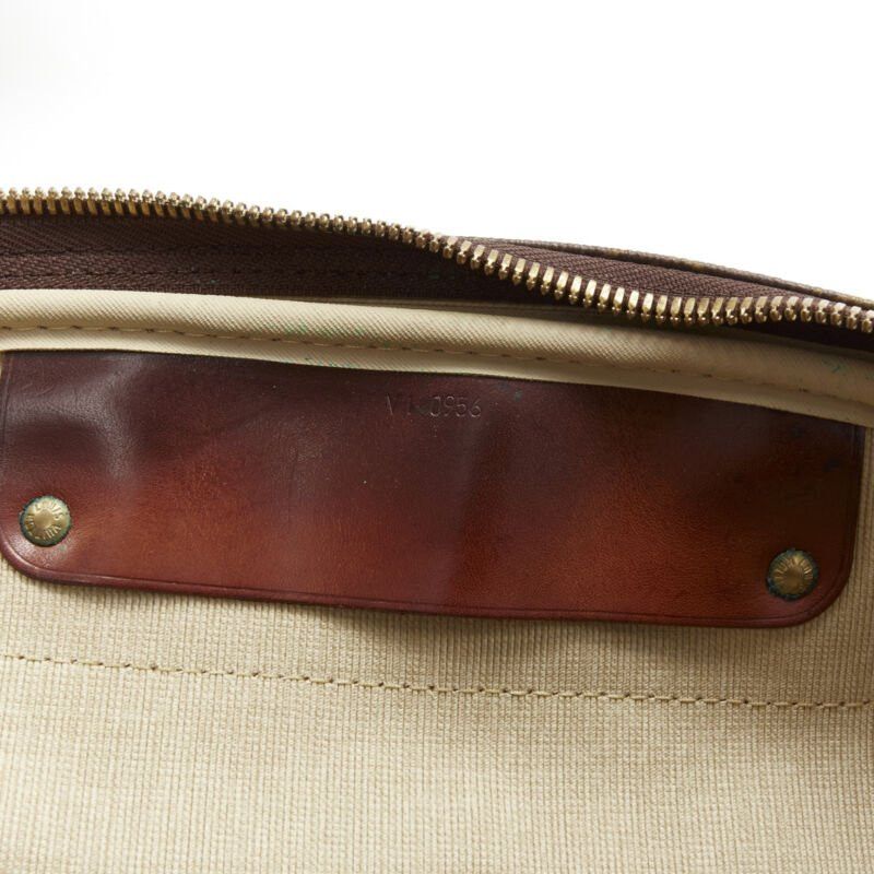 Louis Vuitton LOUIS VUITTON VIntage Alize brown monogram leather trim 2 compartment bag Size ONE SIZE - 11 Thumbnail