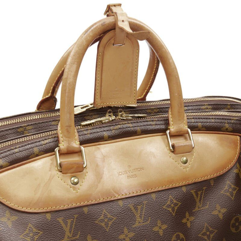 Louis Vuitton LOUIS VUITTON VIntage Alize brown monogram leather trim 2 compartment bag Size ONE SIZE - 6 Thumbnail