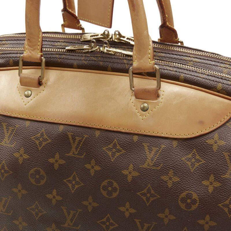 Louis Vuitton LOUIS VUITTON VIntage Alize brown monogram leather trim 2 compartment bag Size ONE SIZE - 7 Thumbnail