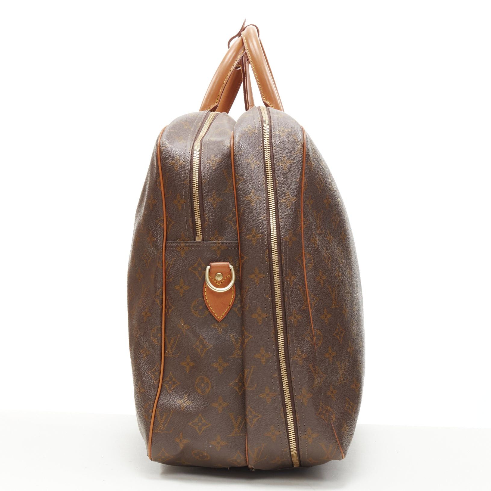Louis Vuitton LOUIS VUITTON VIntage Alize brown monogram leather trim 2 compartment bag Size ONE SIZE - 3 Thumbnail