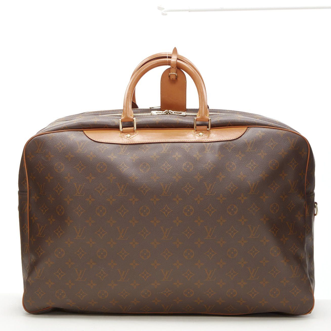 Louis Vuitton LOUIS VUITTON VIntage Alize brown monogram leather trim 2 compartment bag Size ONE SIZE - 2 Thumbnail