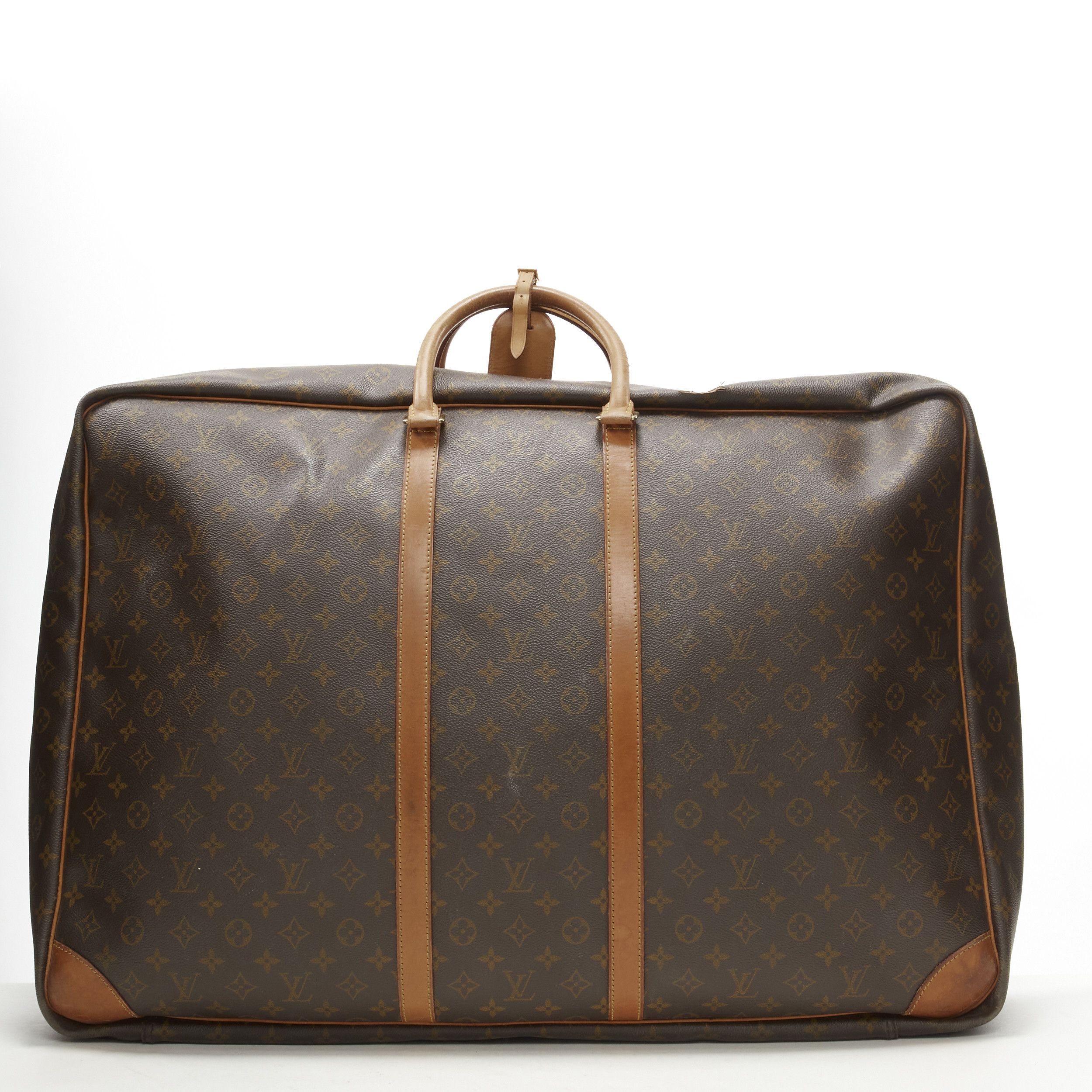 Louis Vuitton LOUIS VUITTON Sirius 70 brown LV monogram canvas large travel bag Size ONE SIZE - 4 Thumbnail
