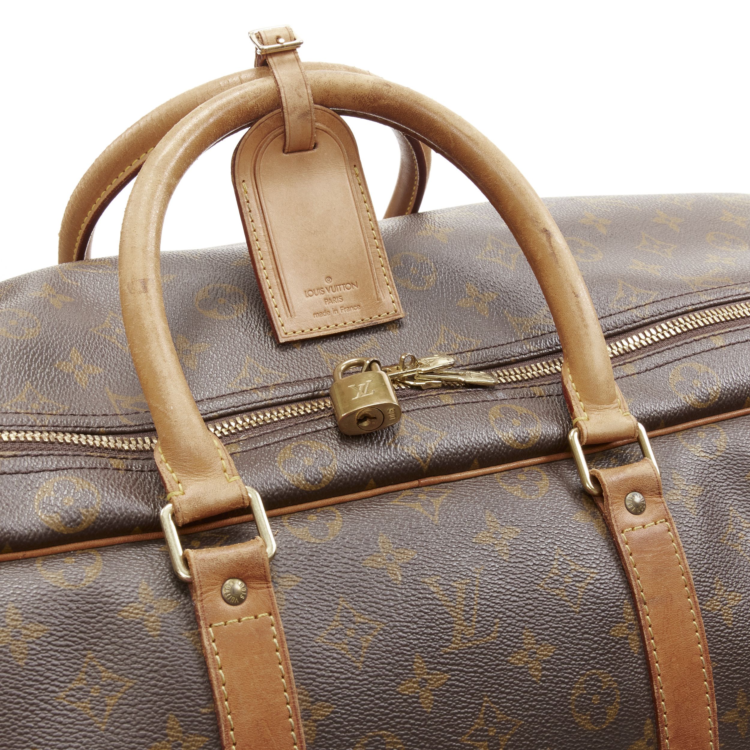 Louis Vuitton LOUIS VUITTON Sirius 70 brown LV monogram canvas large travel bag Size ONE SIZE - 8 Thumbnail