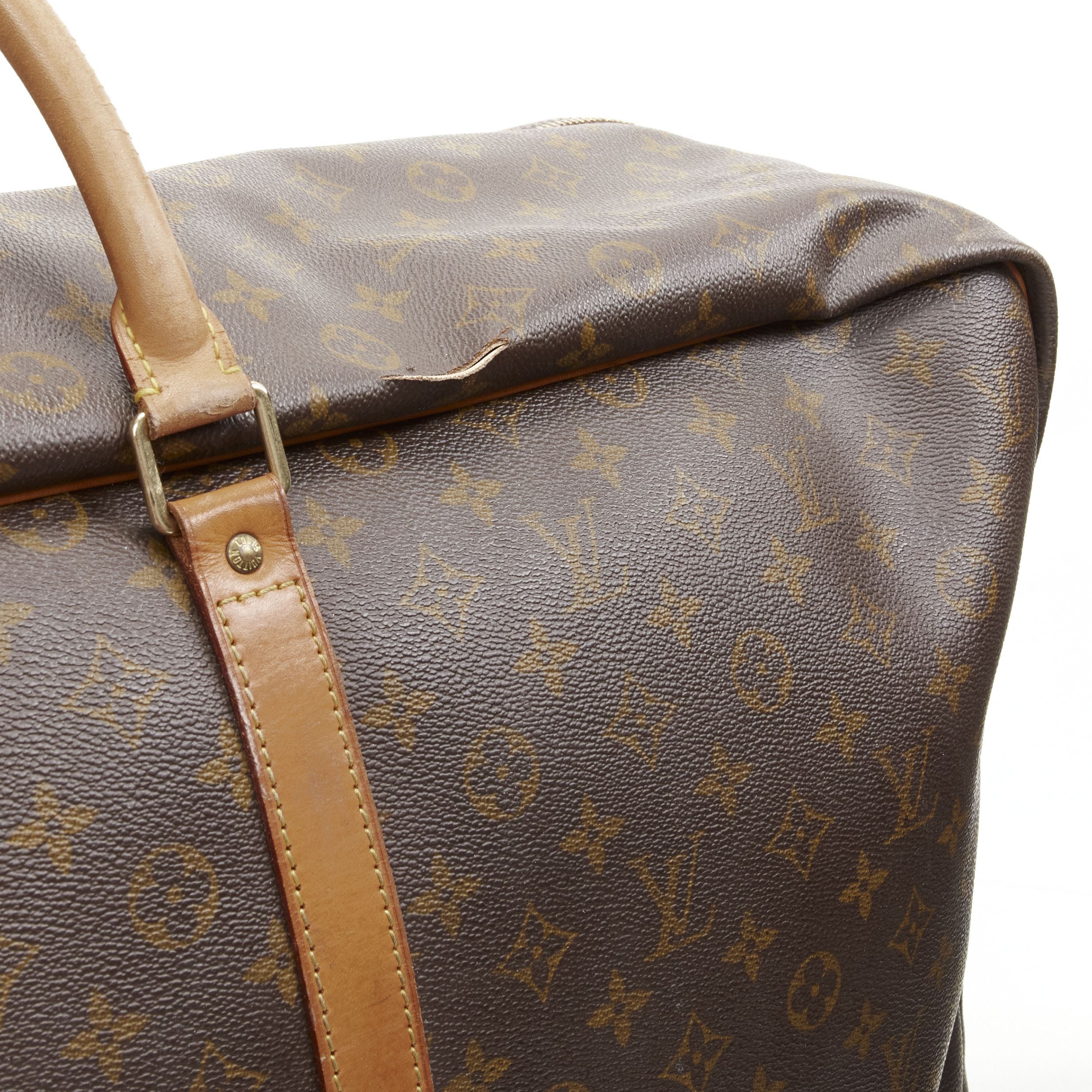 Louis Vuitton LOUIS VUITTON Sirius 70 brown LV monogram canvas large travel bag Size ONE SIZE - 9 Thumbnail