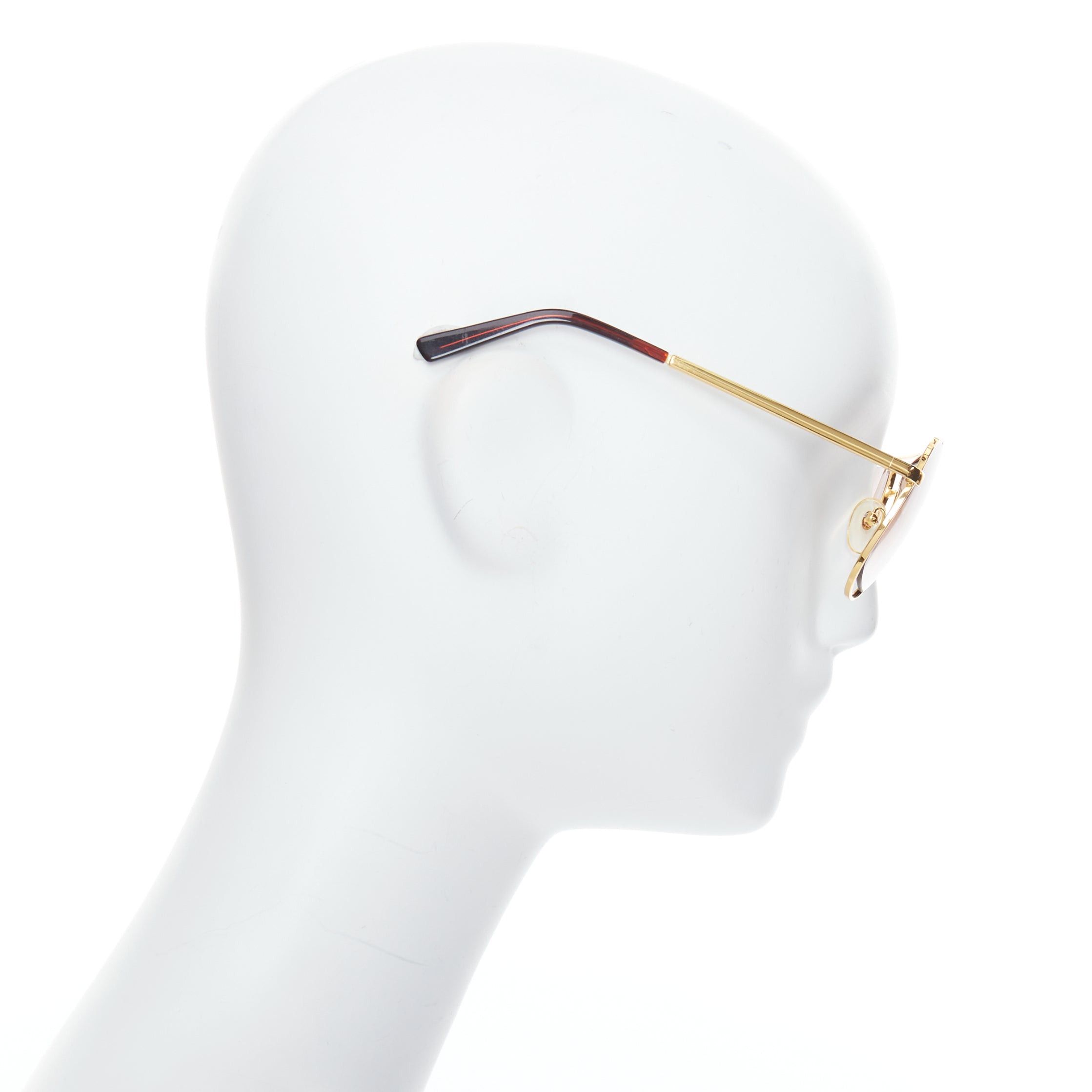 Maison Margiela MAISON MARTIN MARGIELA MYKITA MMM02G gold cut out aviators Size ONE SIZE - 3 Thumbnail