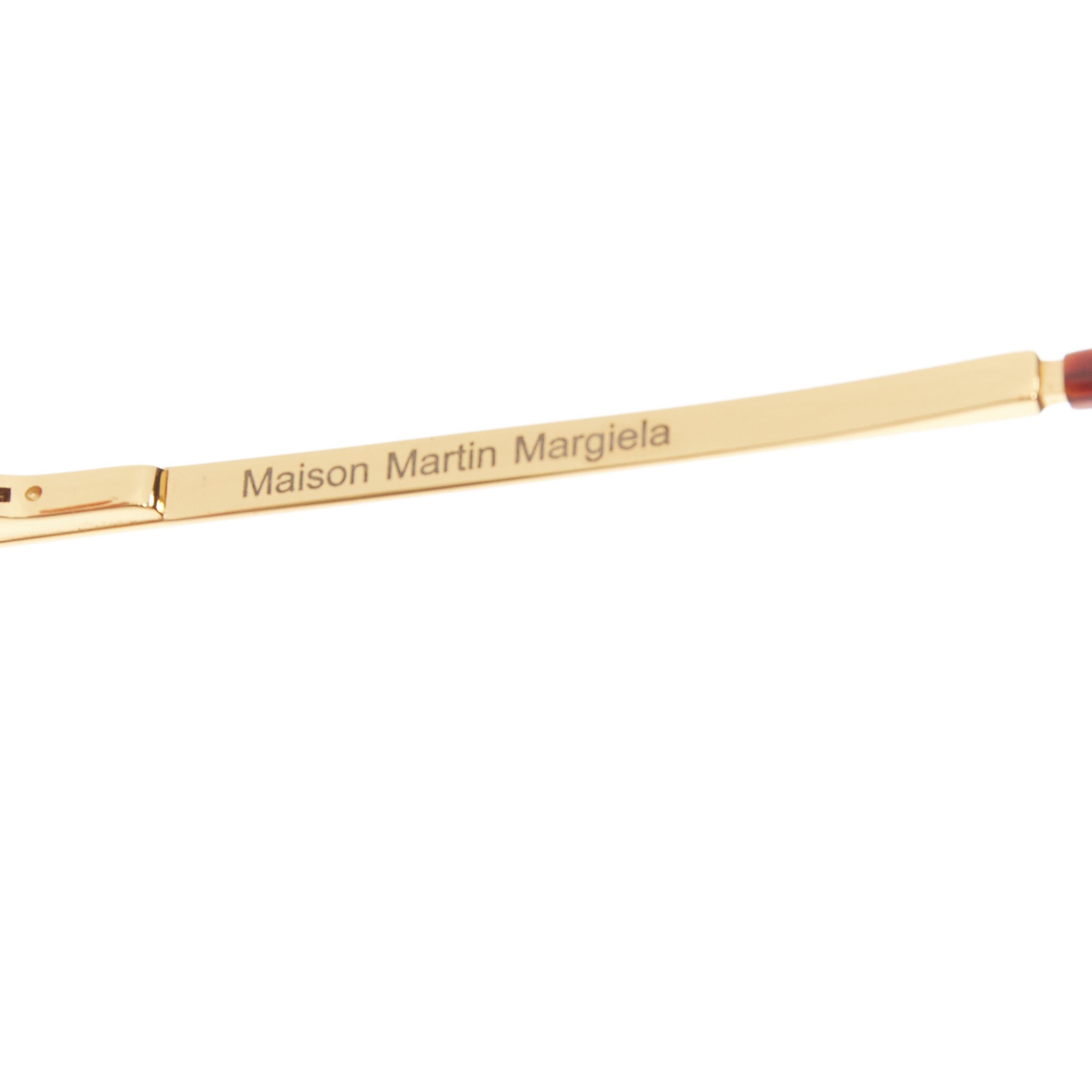 Maison Margiela MAISON MARTIN MARGIELA MYKITA MMM02G gold cut out aviators Size ONE SIZE - 7 Thumbnail