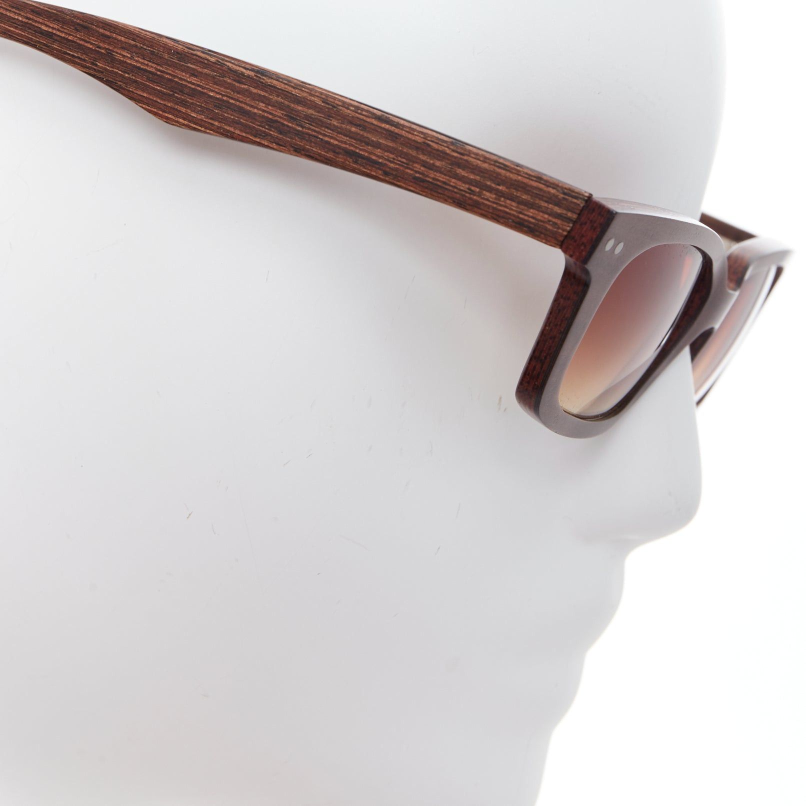 Other GOLD & WOOD B08.2 brown wood ombre lens spring sunglasses Size ONE SIZE - 6 Thumbnail