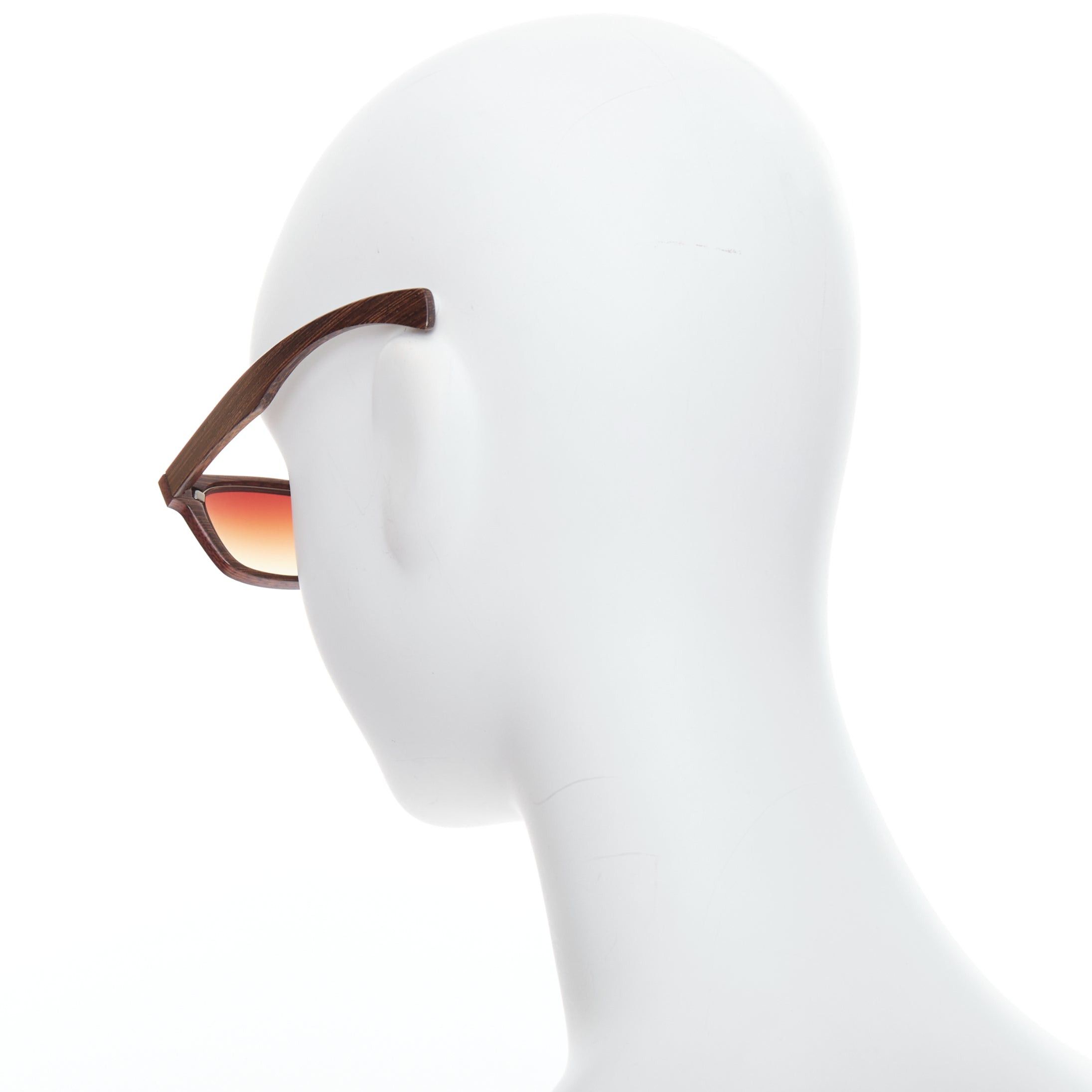 Other GOLD & WOOD B08.2 brown wood ombre lens spring sunglasses Size ONE SIZE - 5 Thumbnail