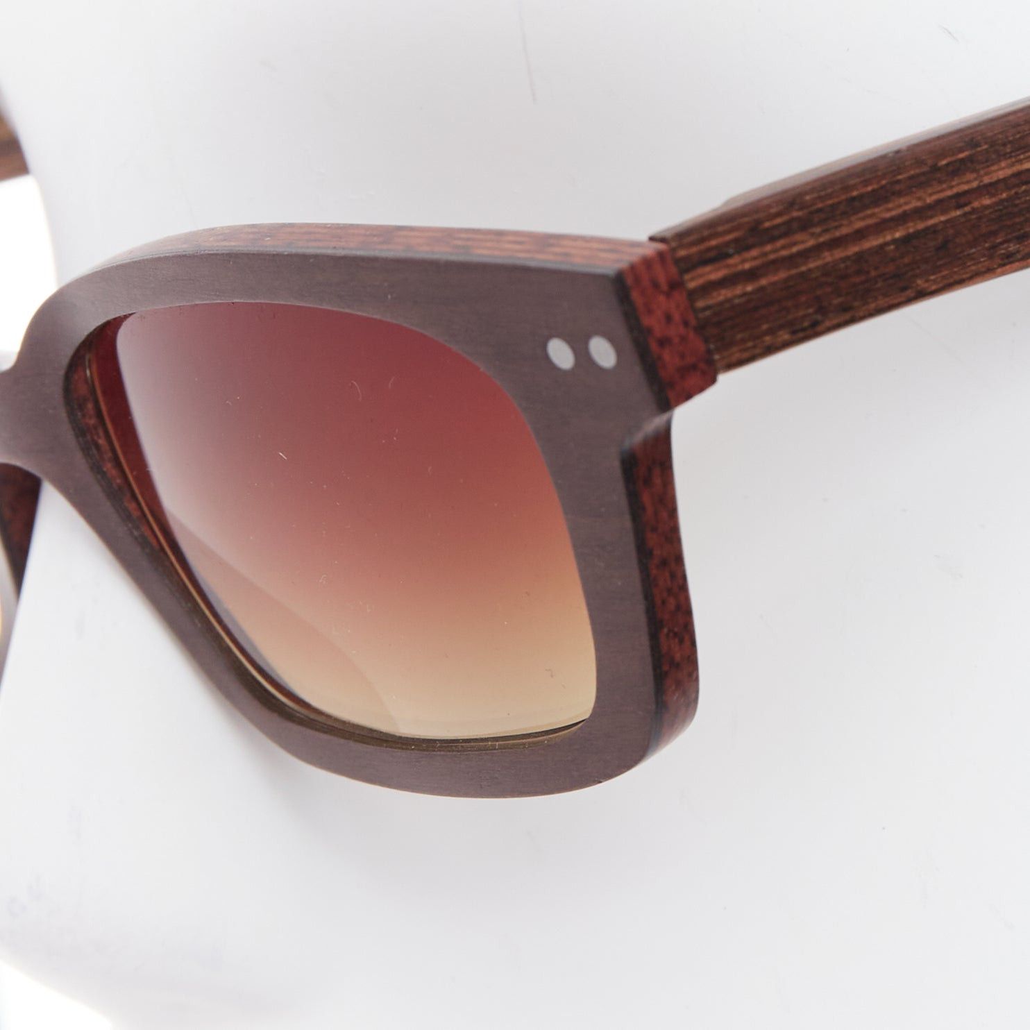 Other GOLD & WOOD B08.2 brown wood ombre lens spring sunglasses Size ONE SIZE - 2 Thumbnail