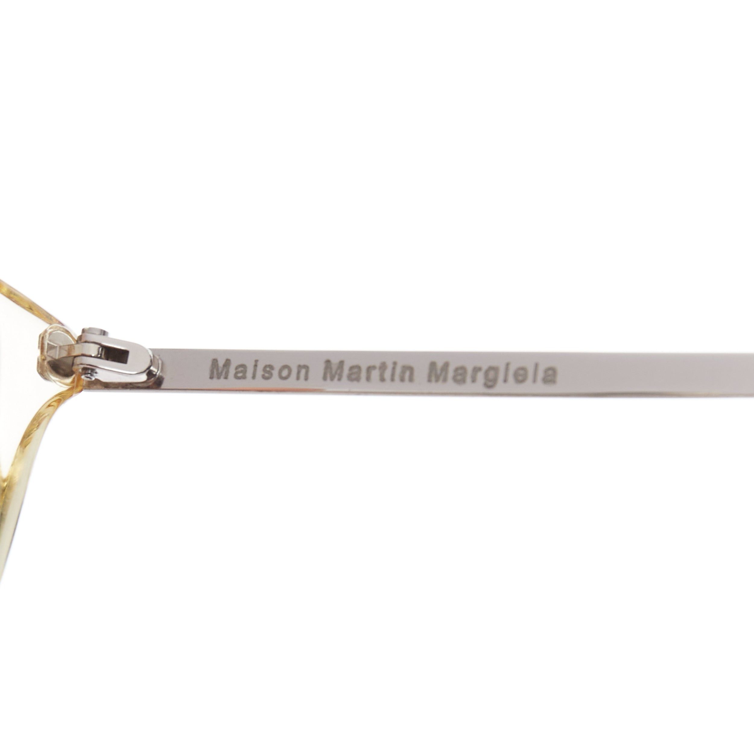 Maison Margiela MAISON MARGIELA MMM06LBR clear plastic frame silver cable temple sunglasses Size ONE SIZE - 7 Thumbnail