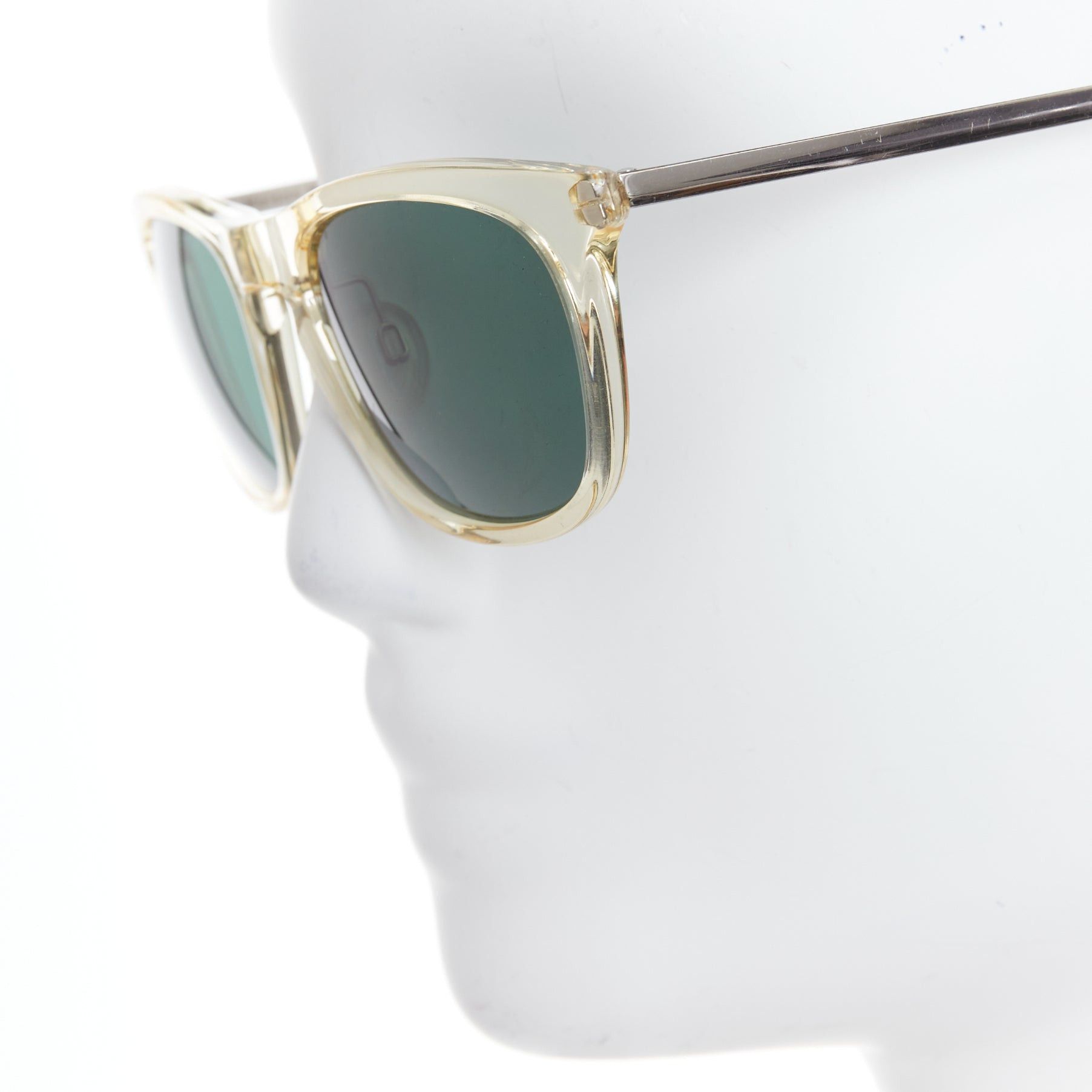 Maison Margiela MAISON MARGIELA MMM06LBR clear plastic frame silver cable temple sunglasses Size ONE SIZE - 6 Thumbnail