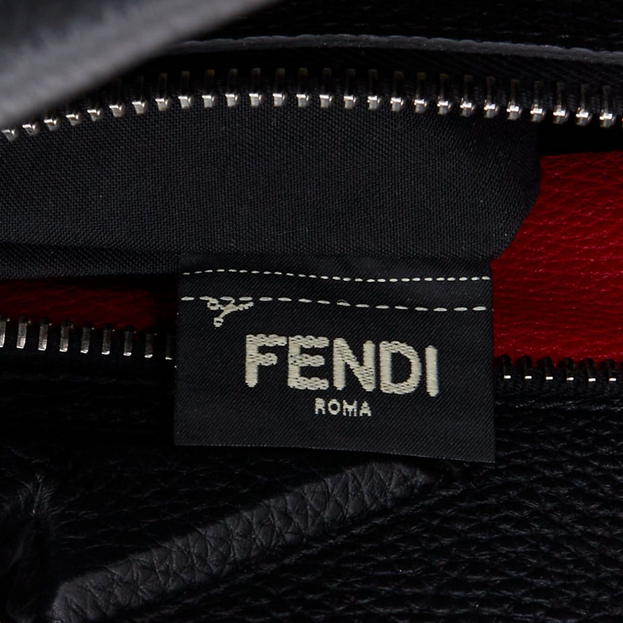 Fendi FENDI Peekaboo black topstitch selleria monster eye crossbody briefcase Size ONE SIZE - 10 Thumbnail