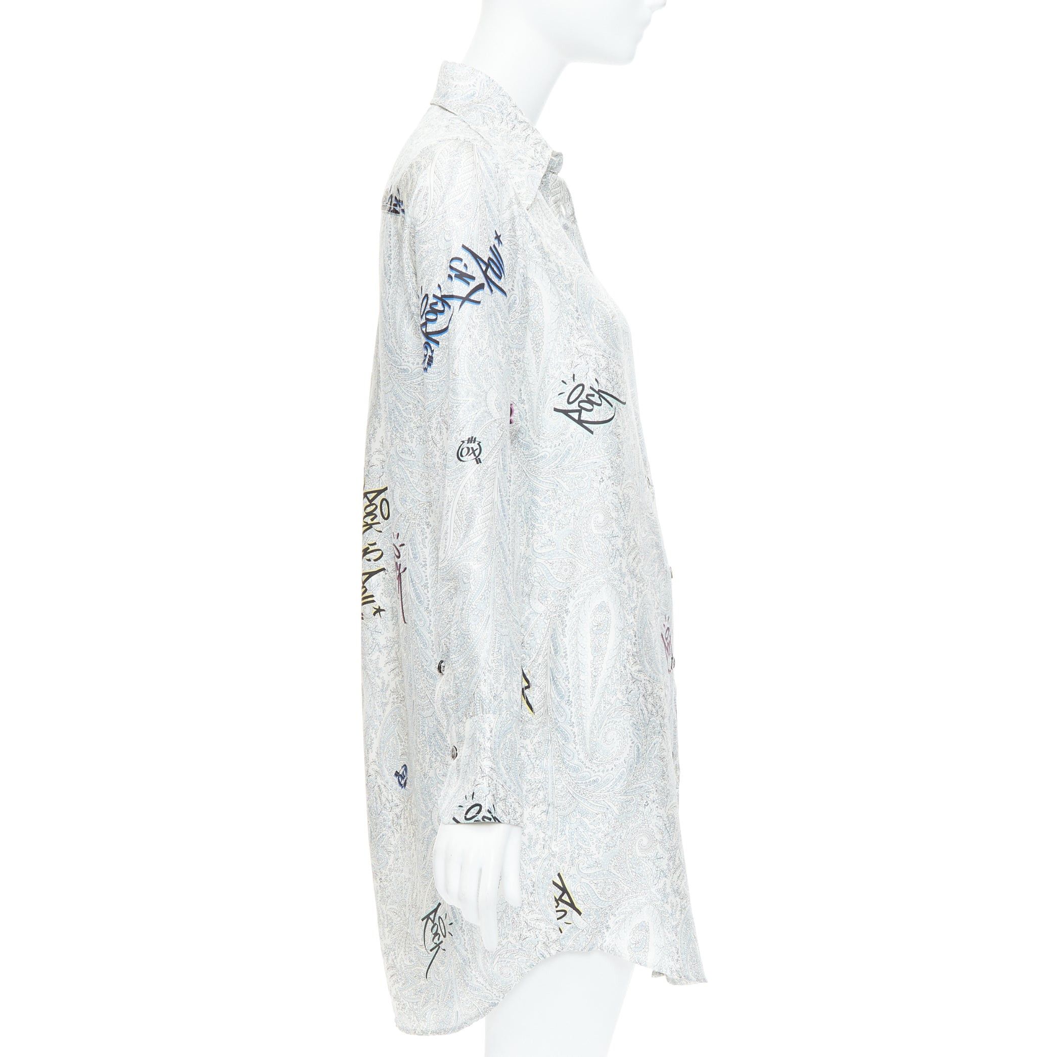 Zadig & Voltaire ZADIG VOLTAIRE 100% silk paisley rock printed button down shirt dress XS Size S / US 4 / IT 40 - 4 Thumbnail