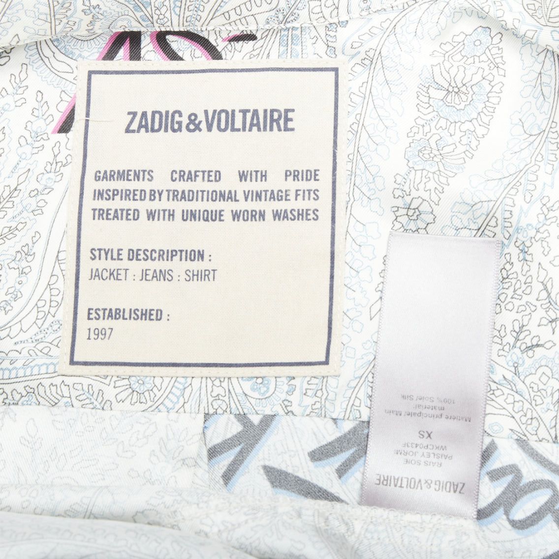 Zadig & Voltaire ZADIG VOLTAIRE 100% silk paisley rock printed button down shirt dress XS Size S / US 4 / IT 40 - 8 Thumbnail