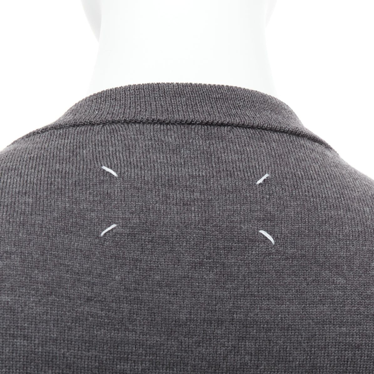 Maison Margiela MAISON MARGIELA 2012 grey 100% wool oversized long cardigan M Size M / US 6-8 / IT 42-44 - 7 Thumbnail
